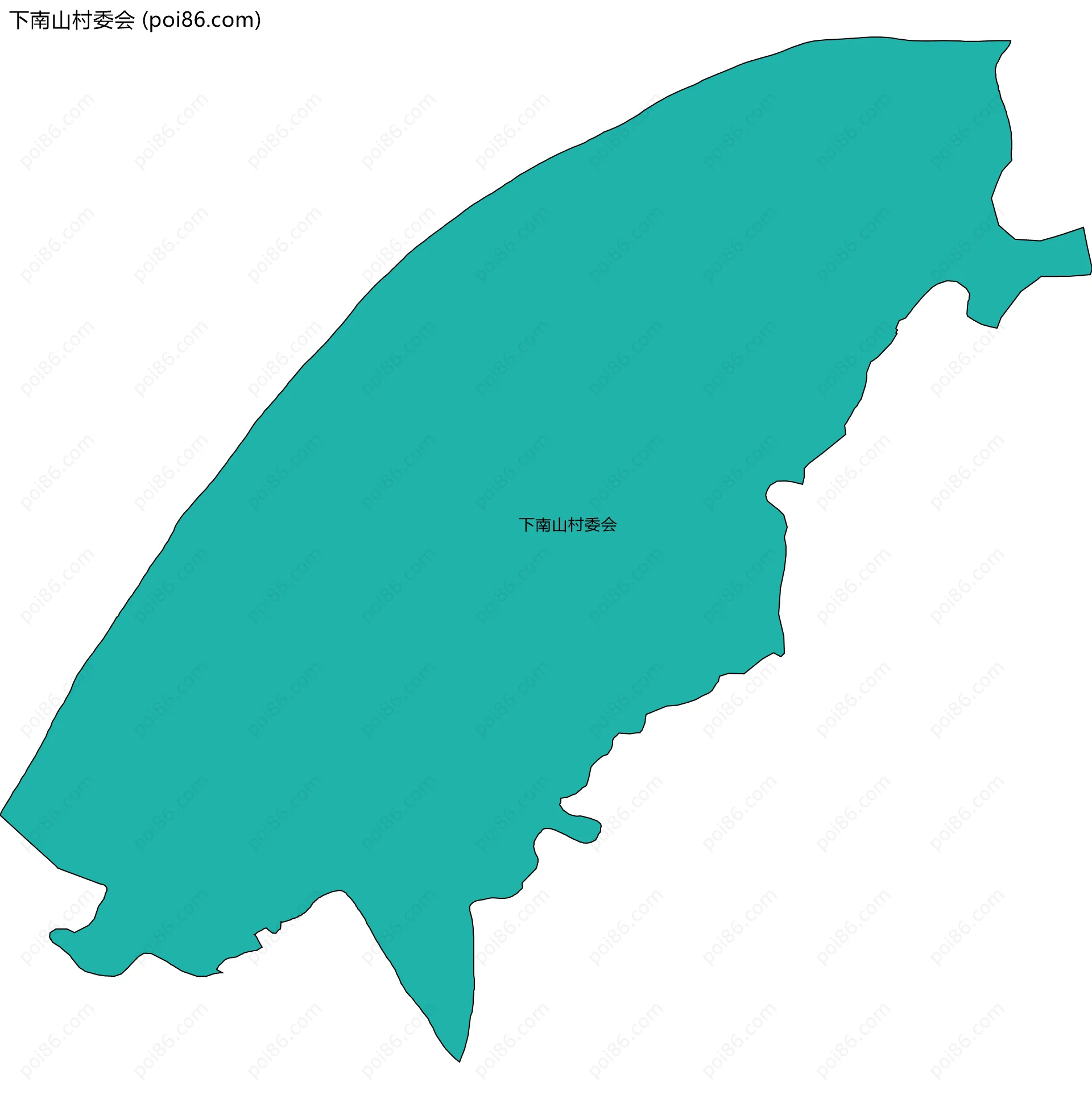 下南山村委会边界地图
