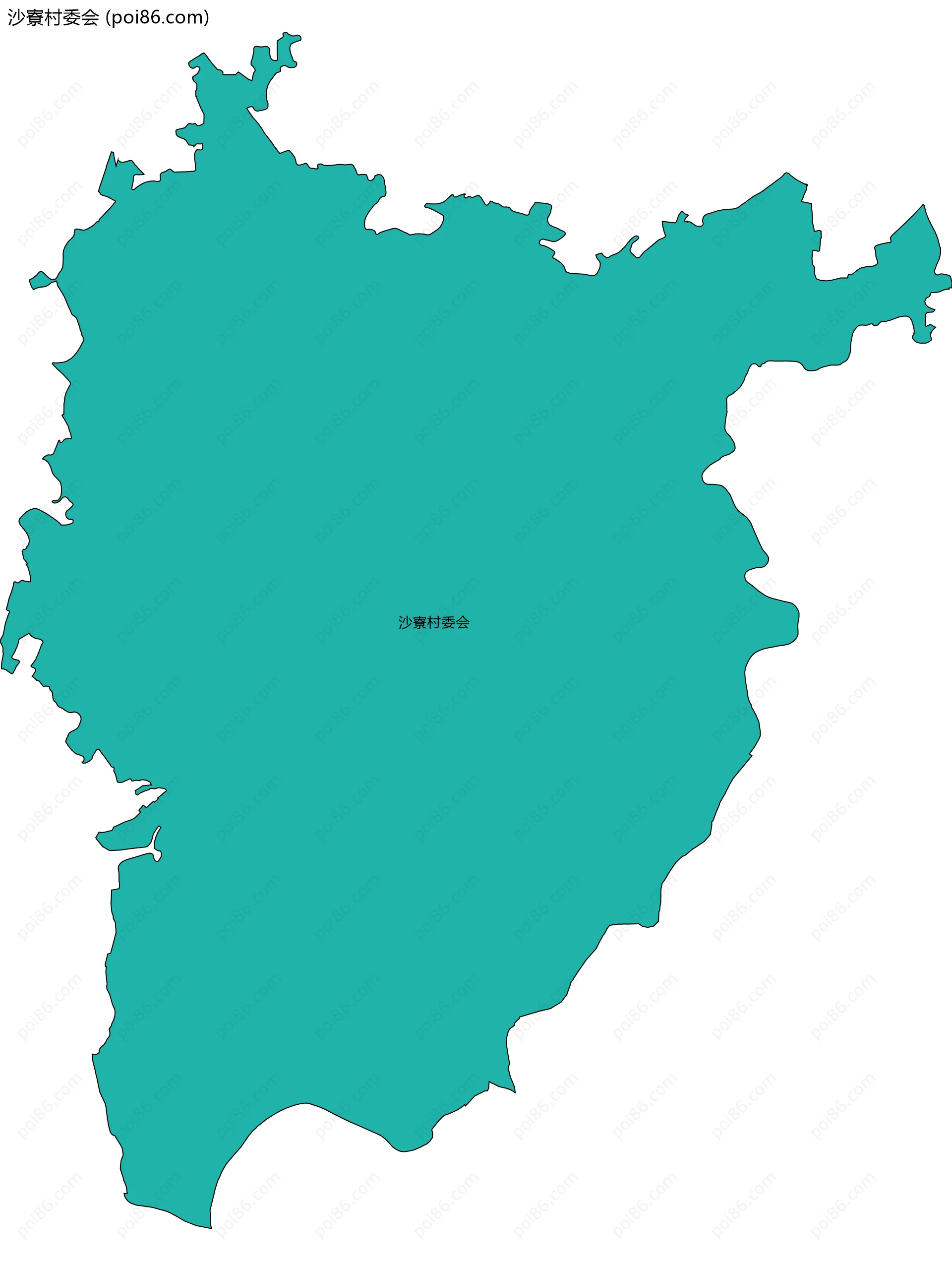 沙寮村委会边界地图