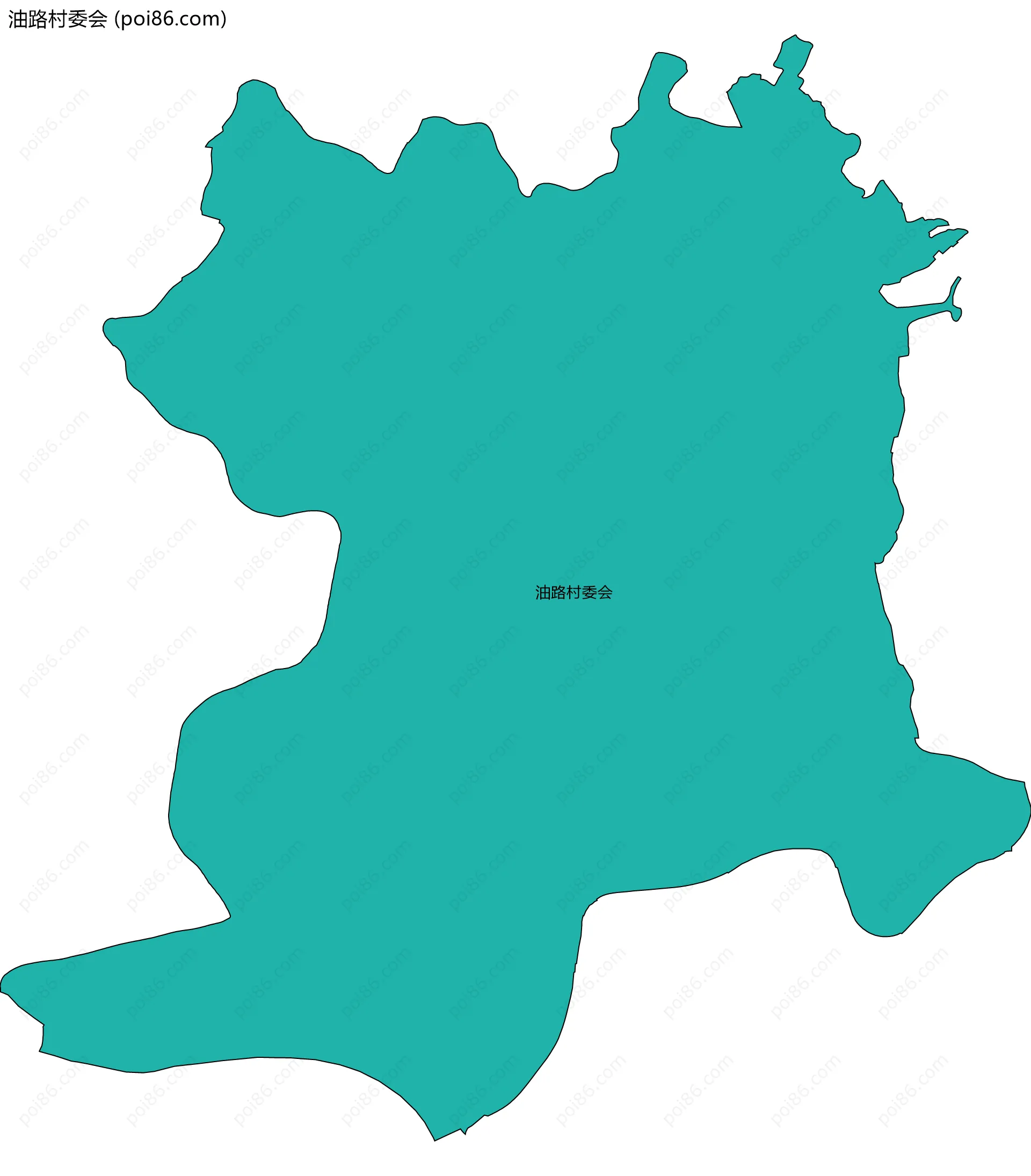 油路村委会边界地图