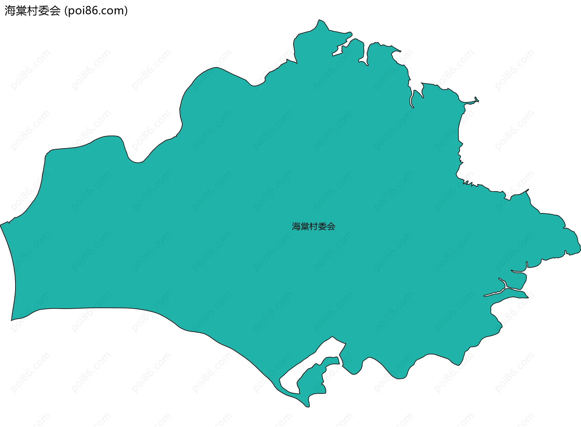 海棠村委会边界地图