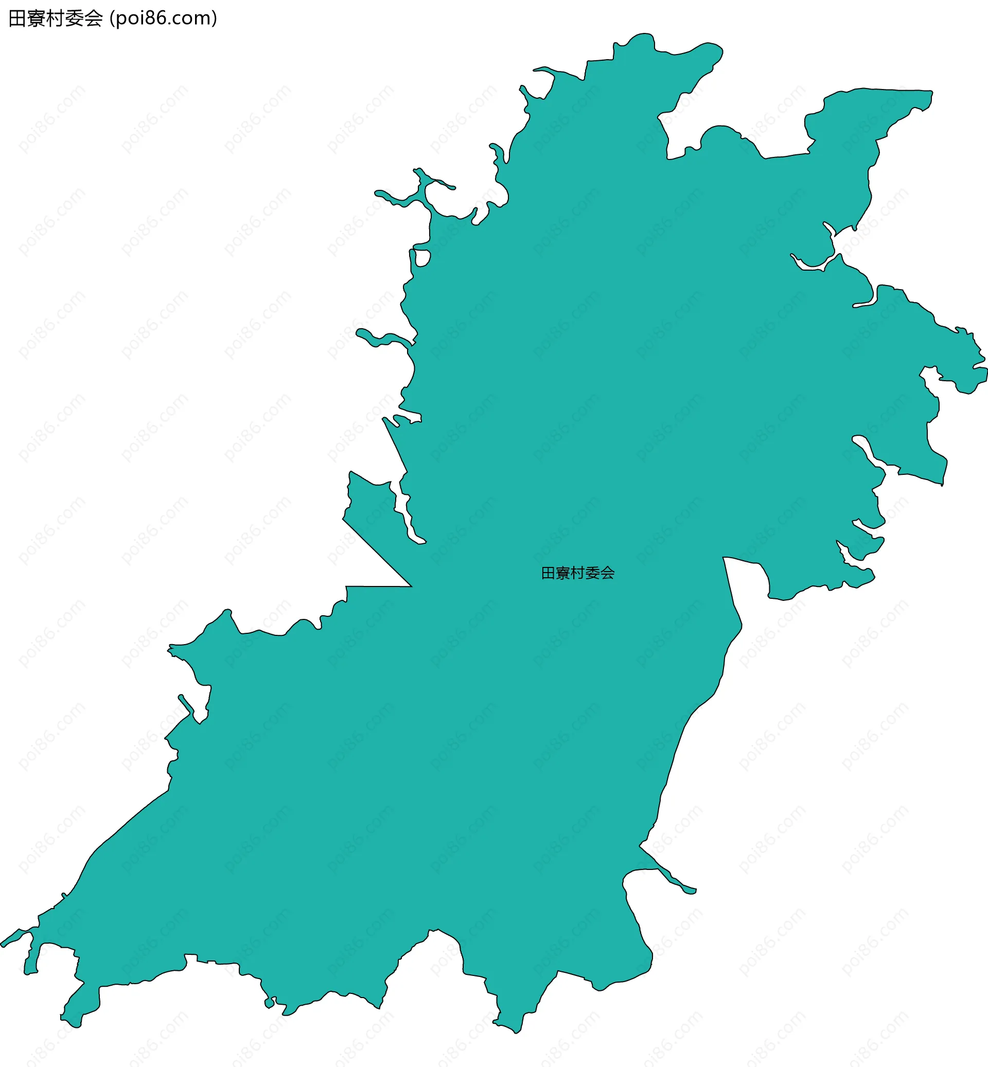 田寮村委会边界地图