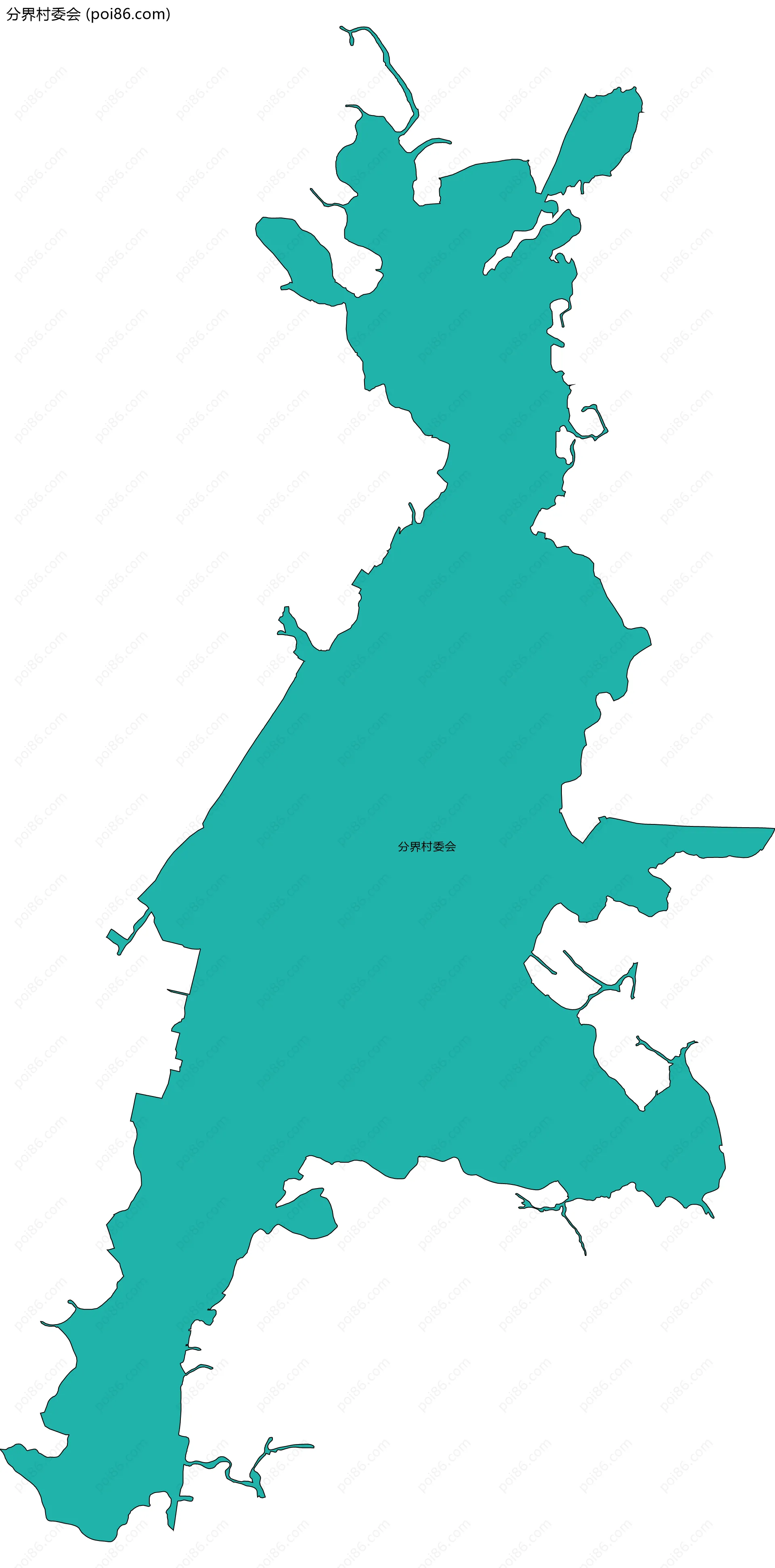 分界村委会边界地图