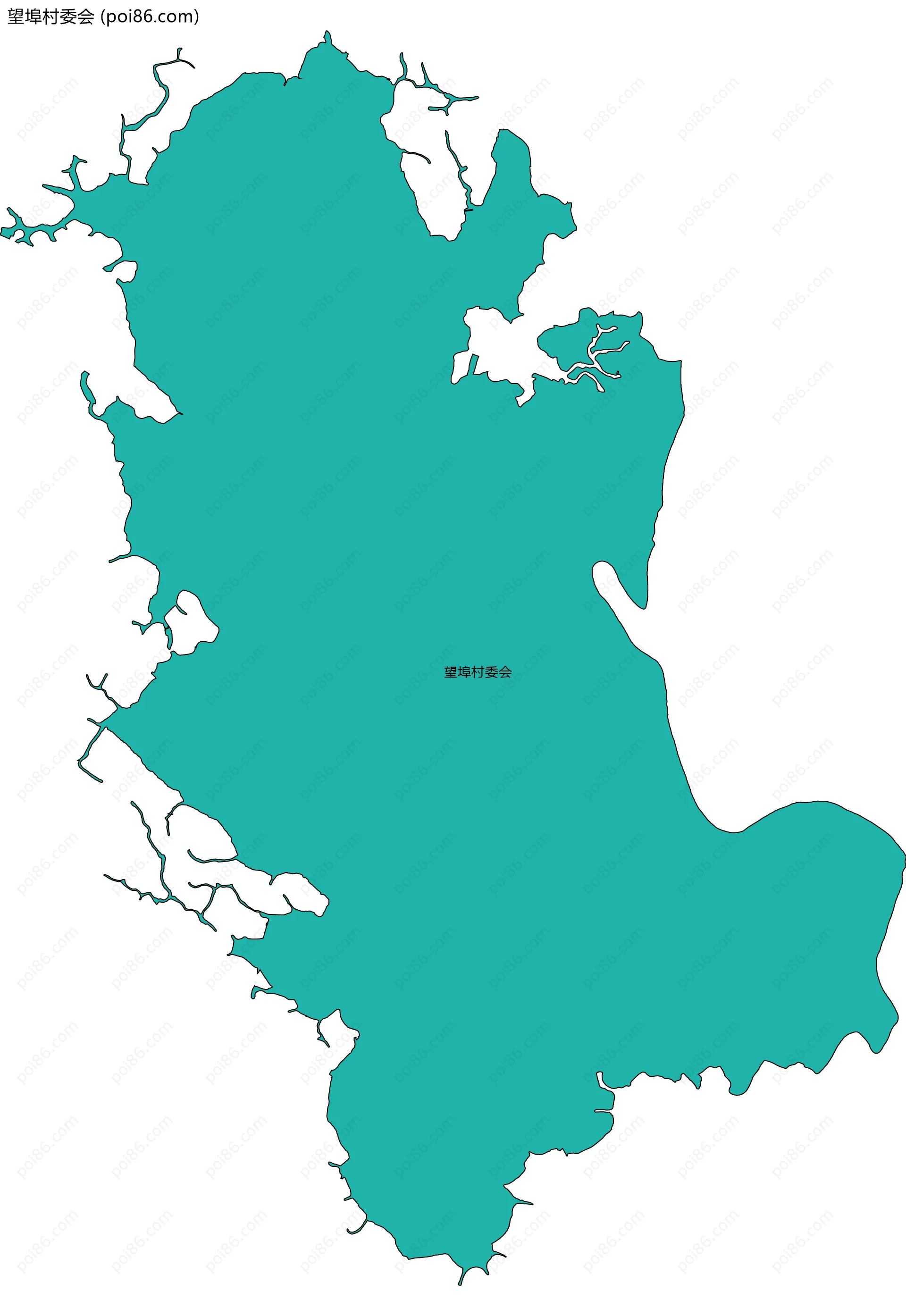 望埠村委会边界地图