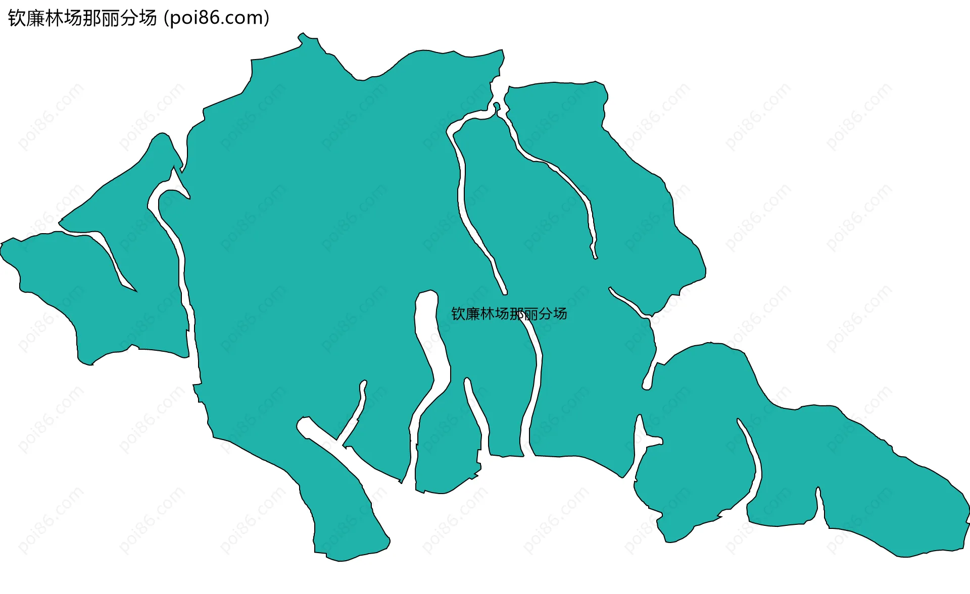 钦廉林场那丽分场边界地图