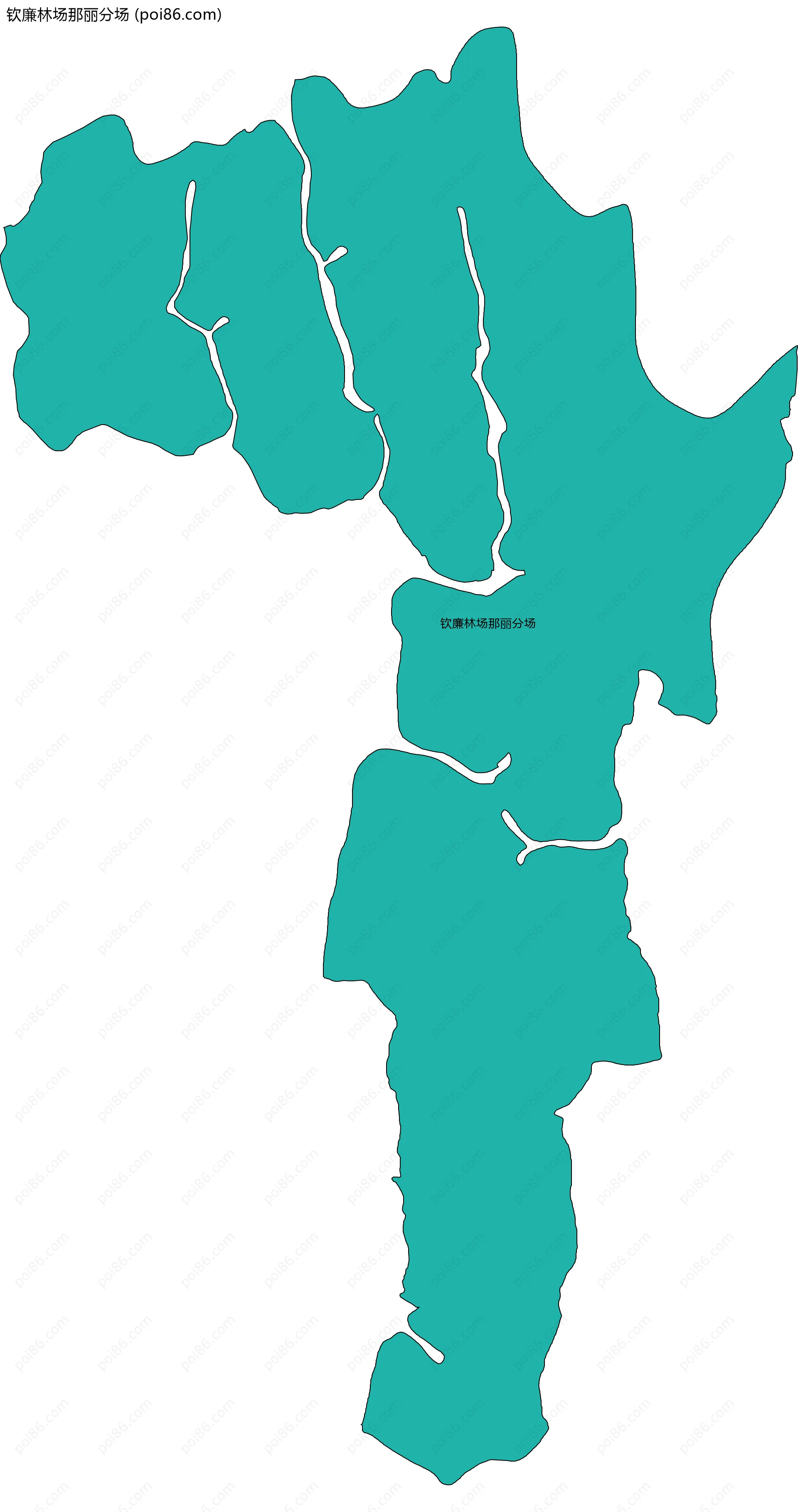 钦廉林场那丽分场边界地图