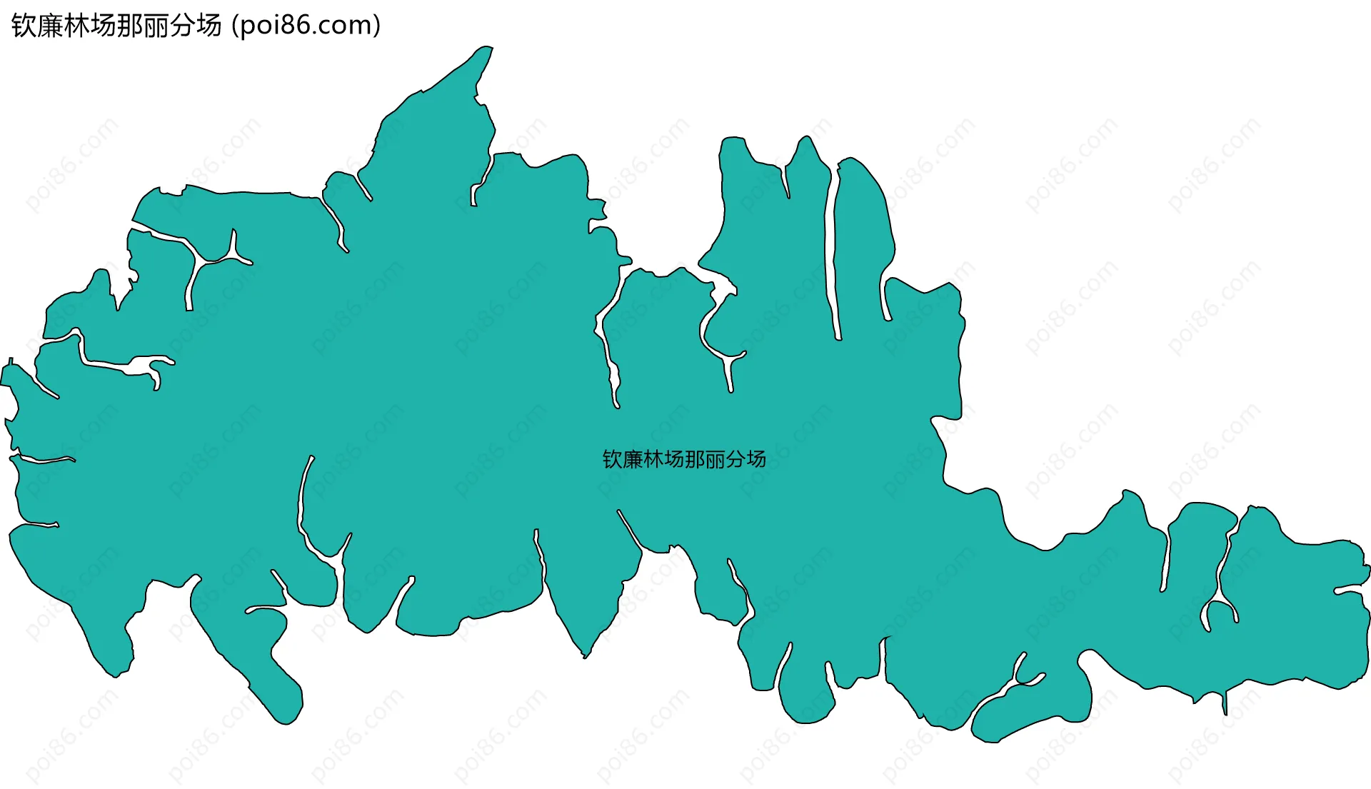 钦廉林场那丽分场边界地图