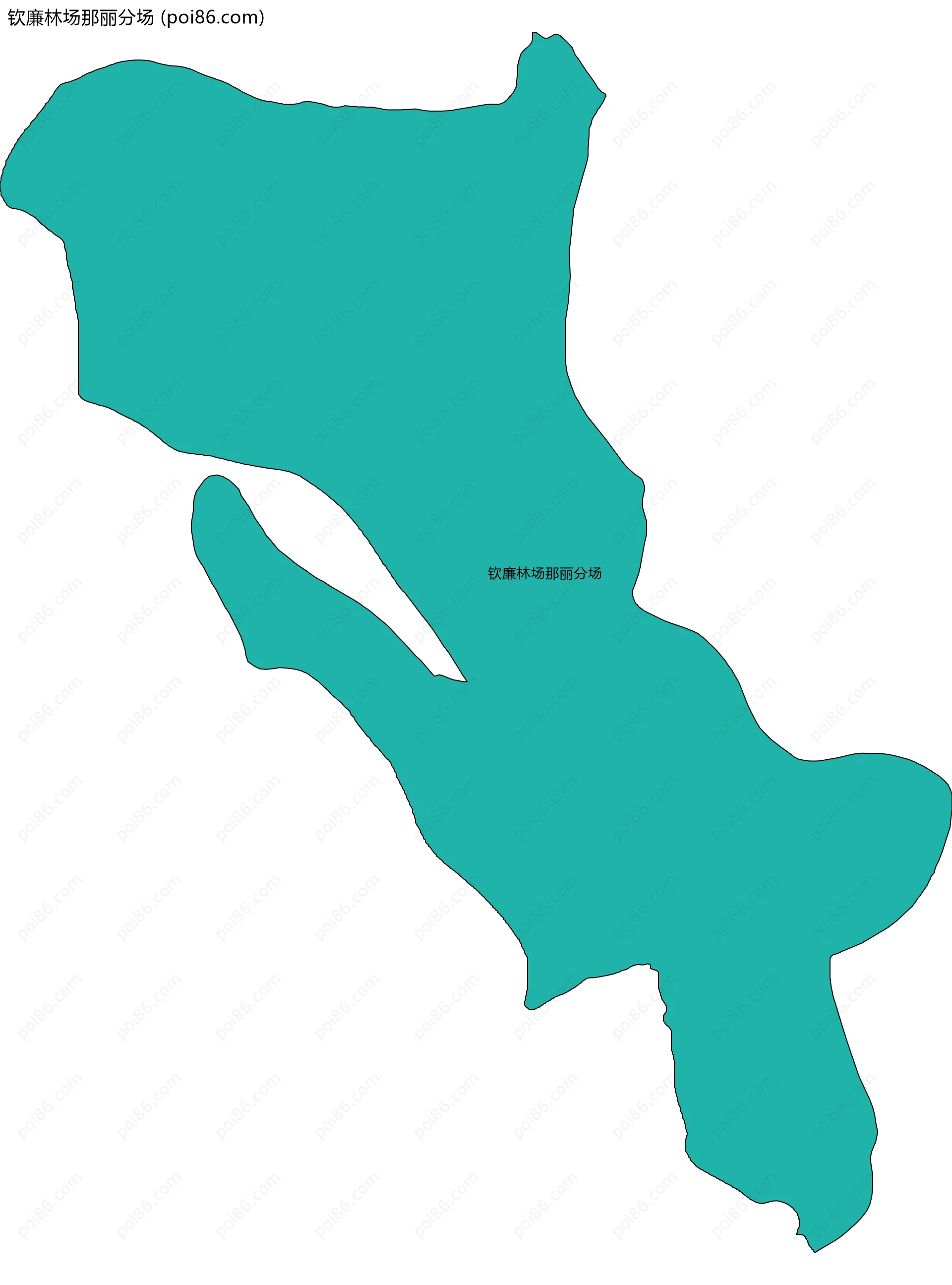 钦廉林场那丽分场边界地图