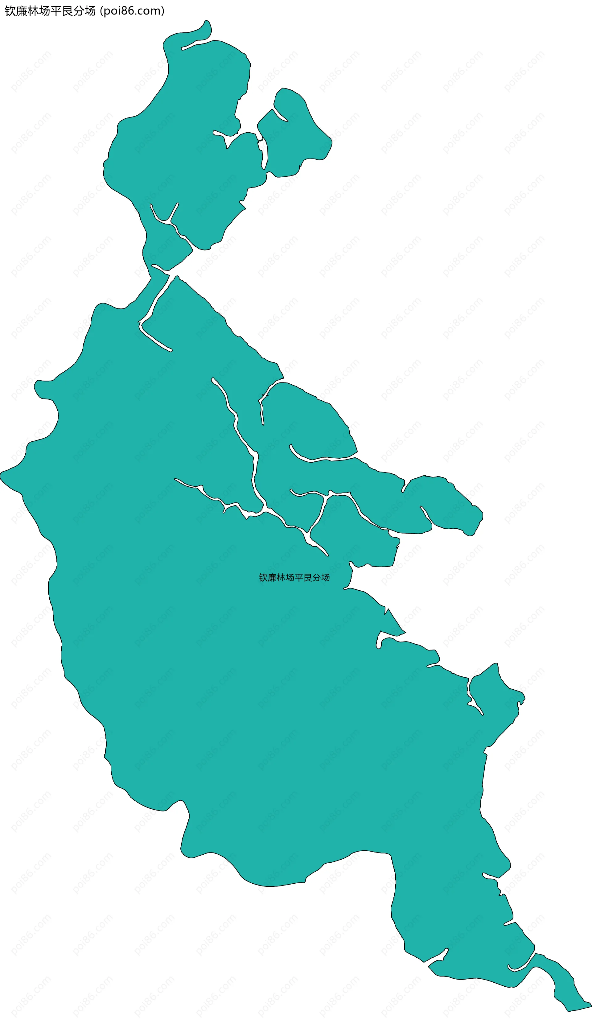 钦廉林场平艮分场边界地图