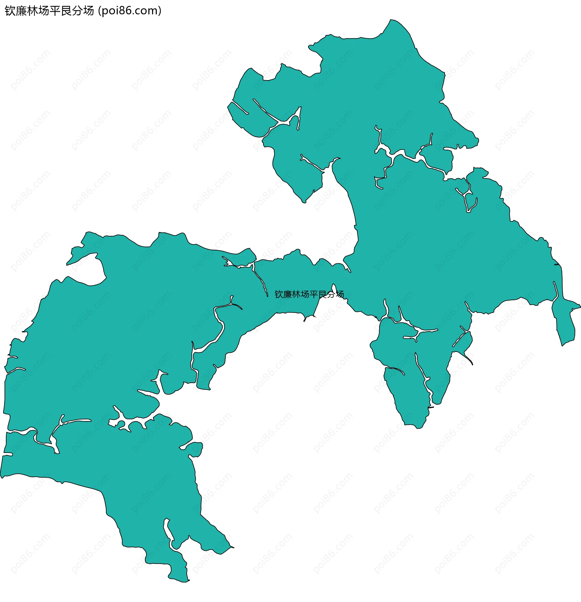 钦廉林场平艮分场边界地图