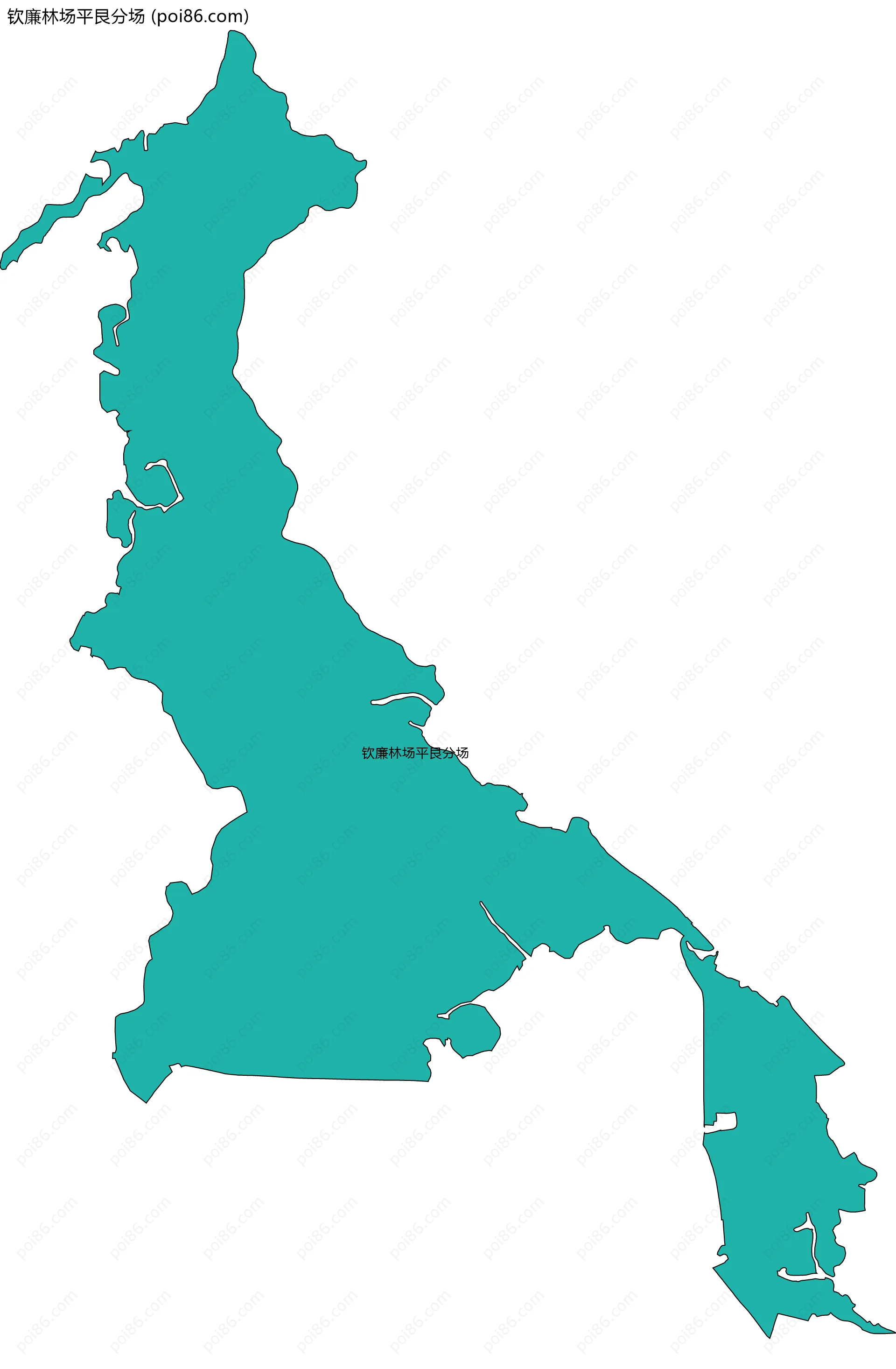 钦廉林场平艮分场边界地图