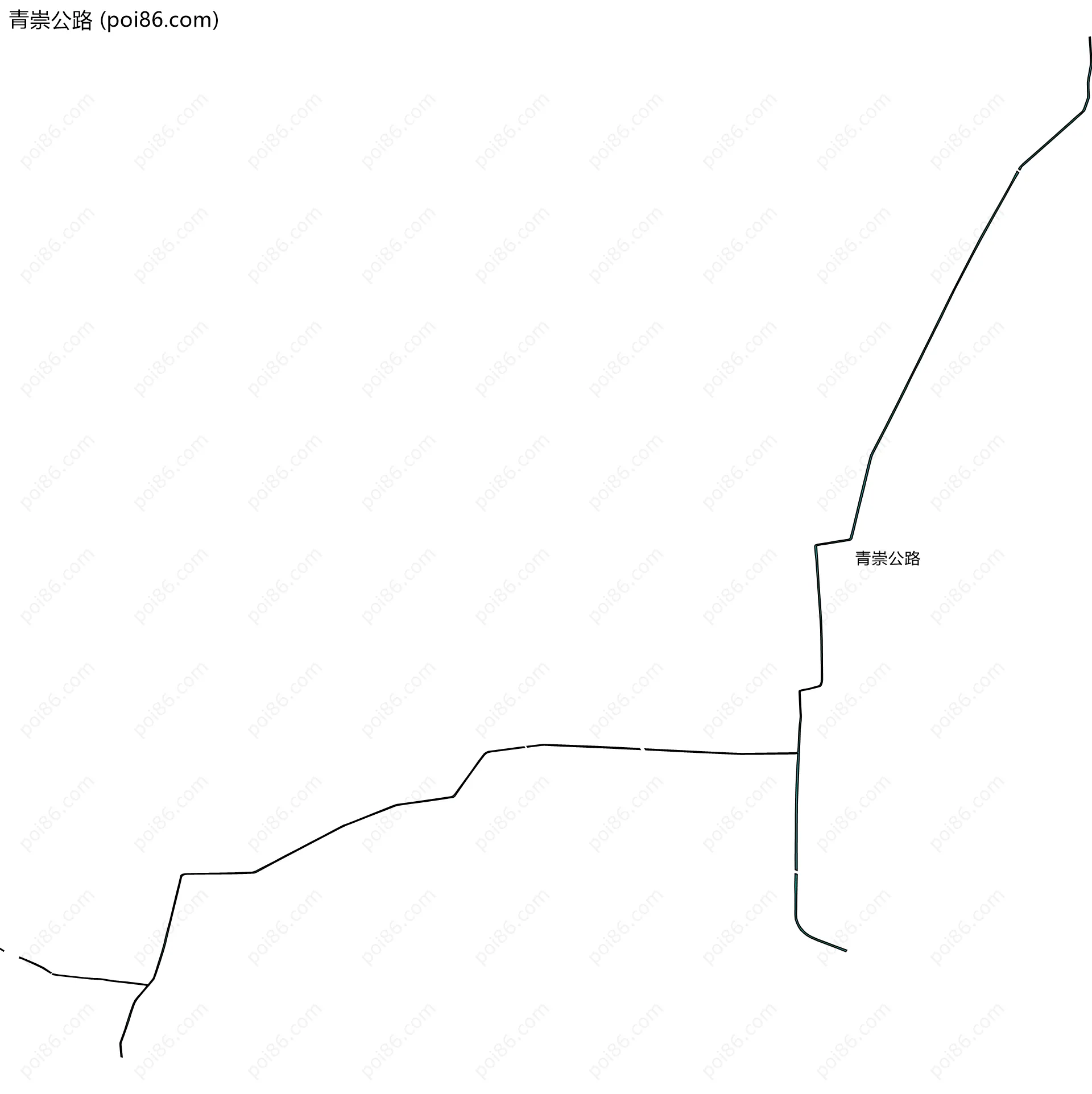 青崇公路边界地图