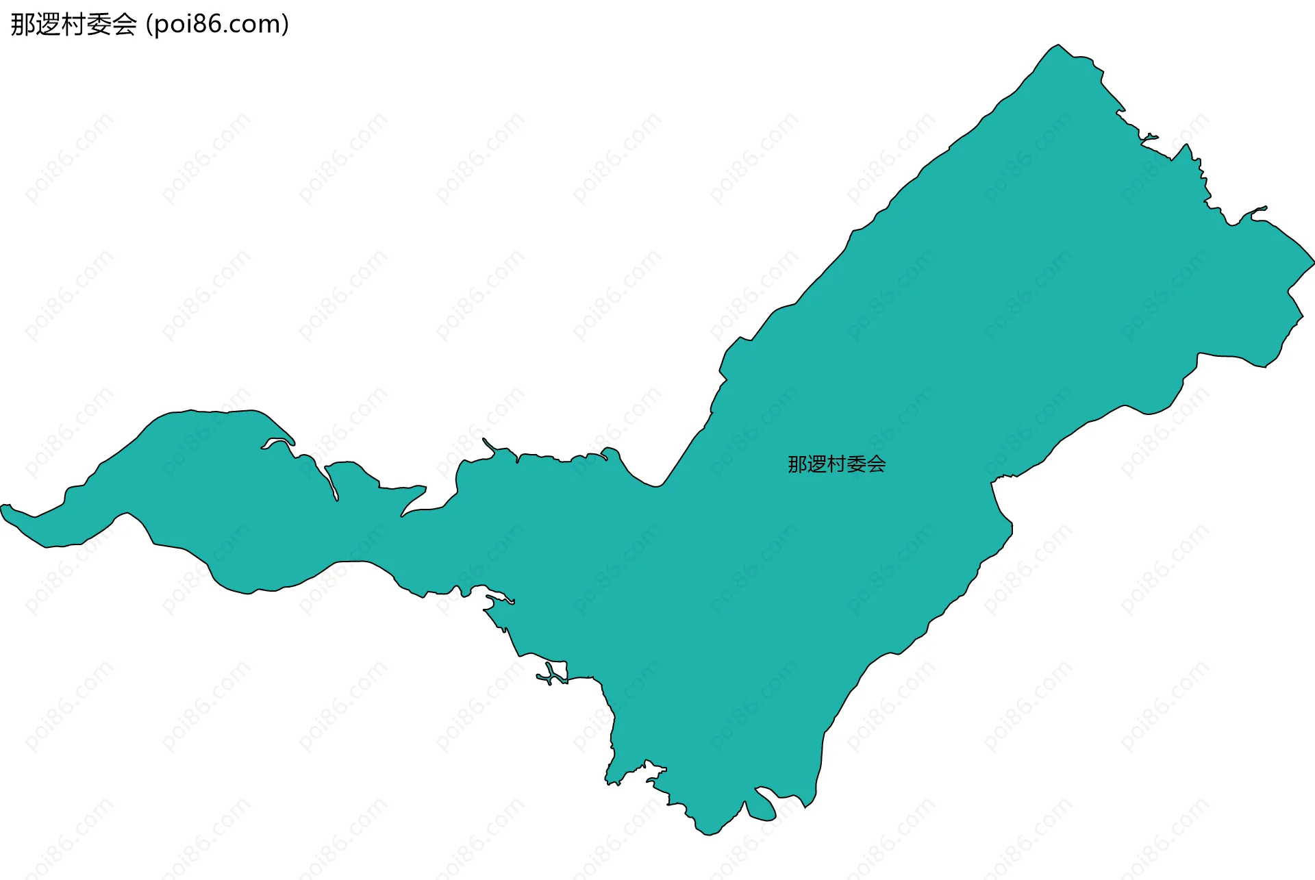 那逻村委会边界地图