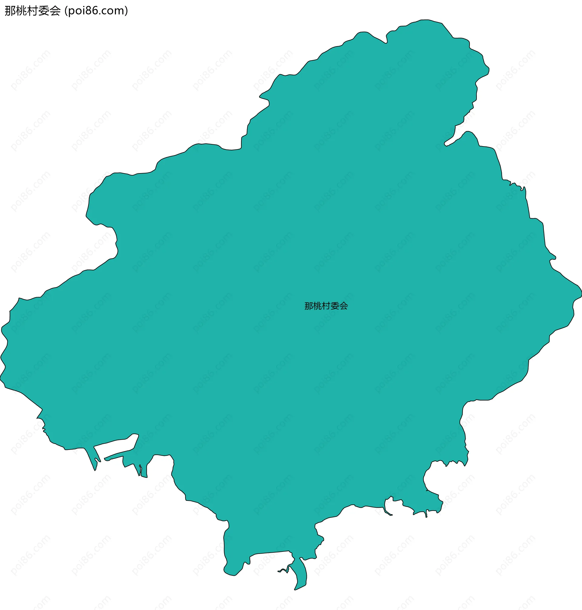 那桃村委会边界地图