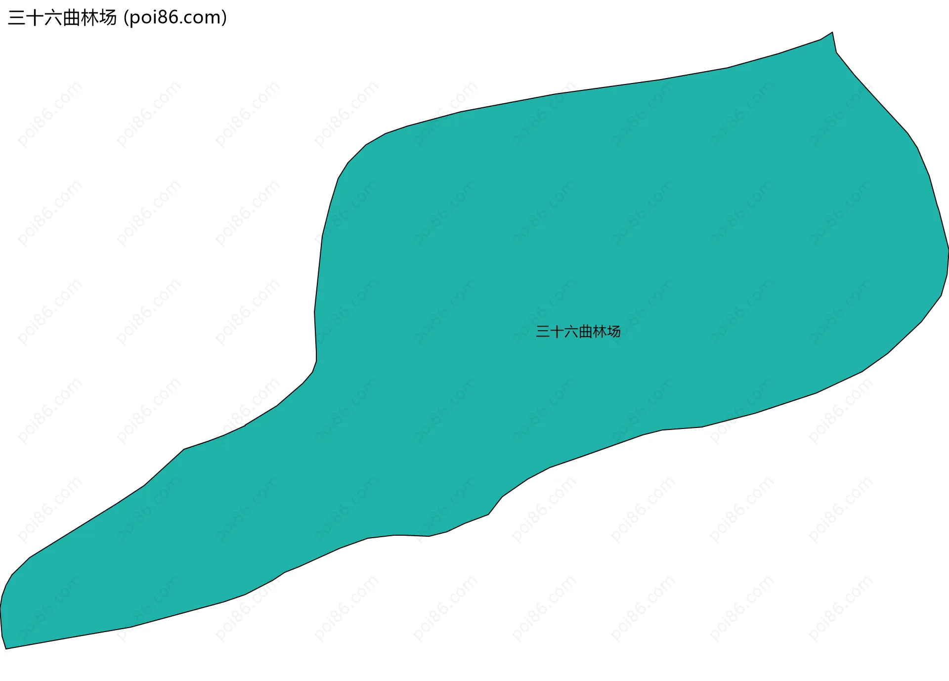 三十六曲林场边界地图