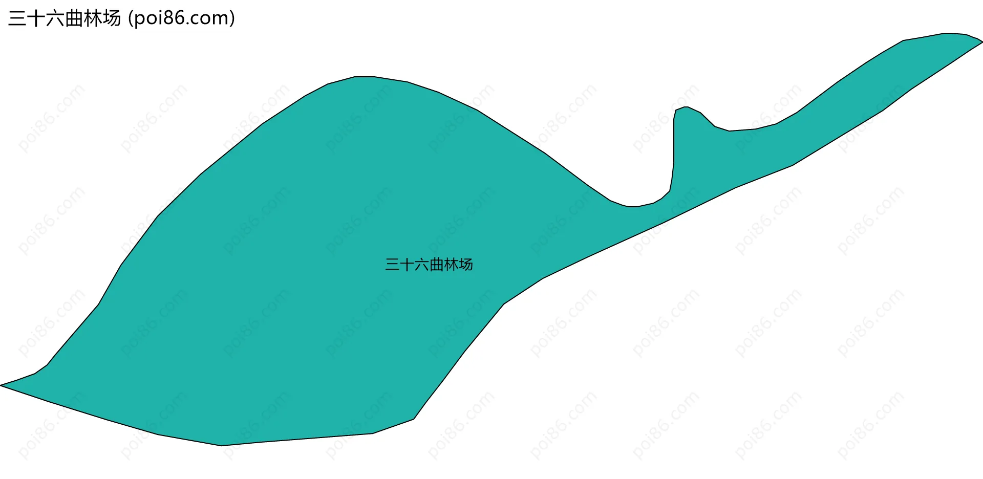 三十六曲林场边界地图