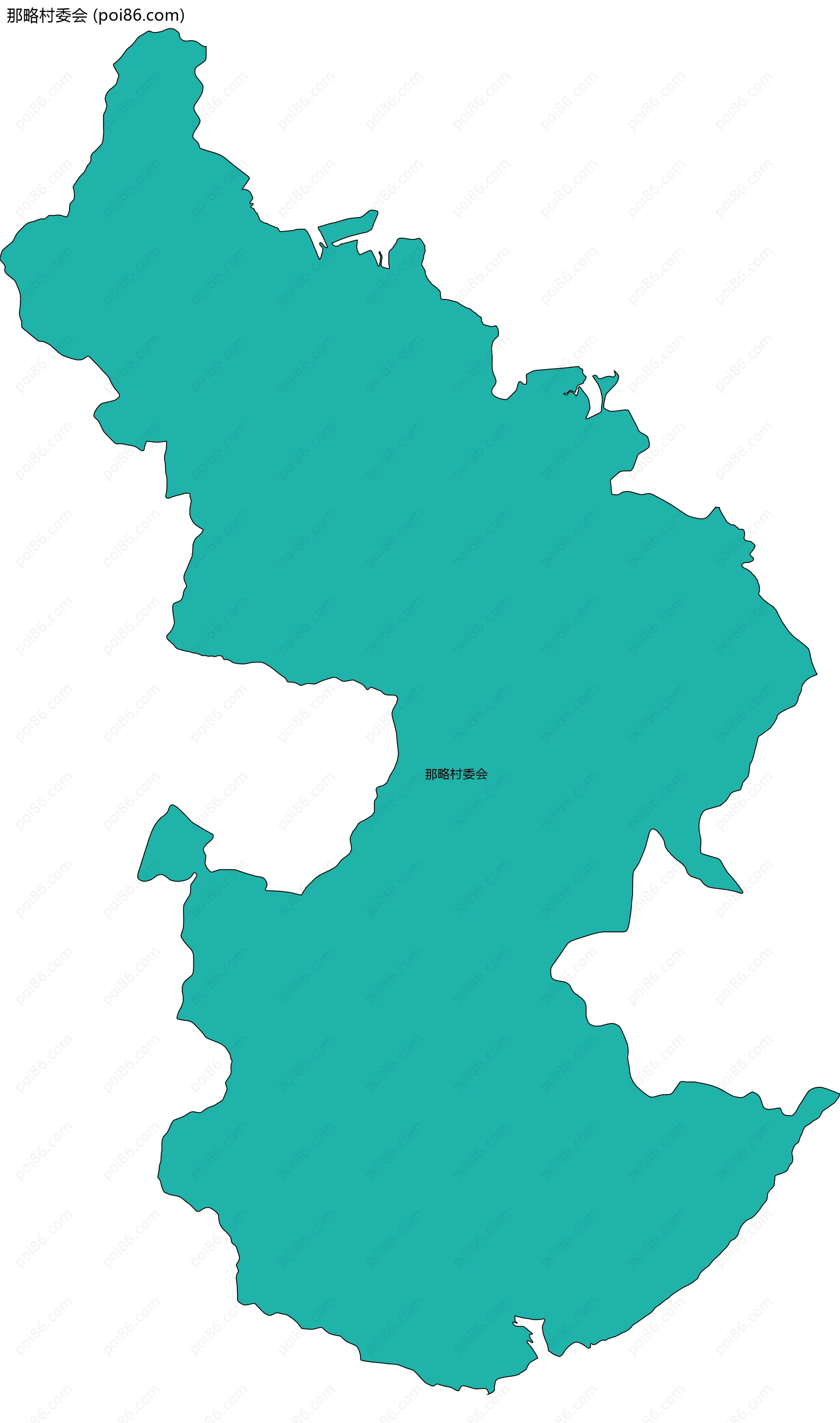 那略村委会边界地图