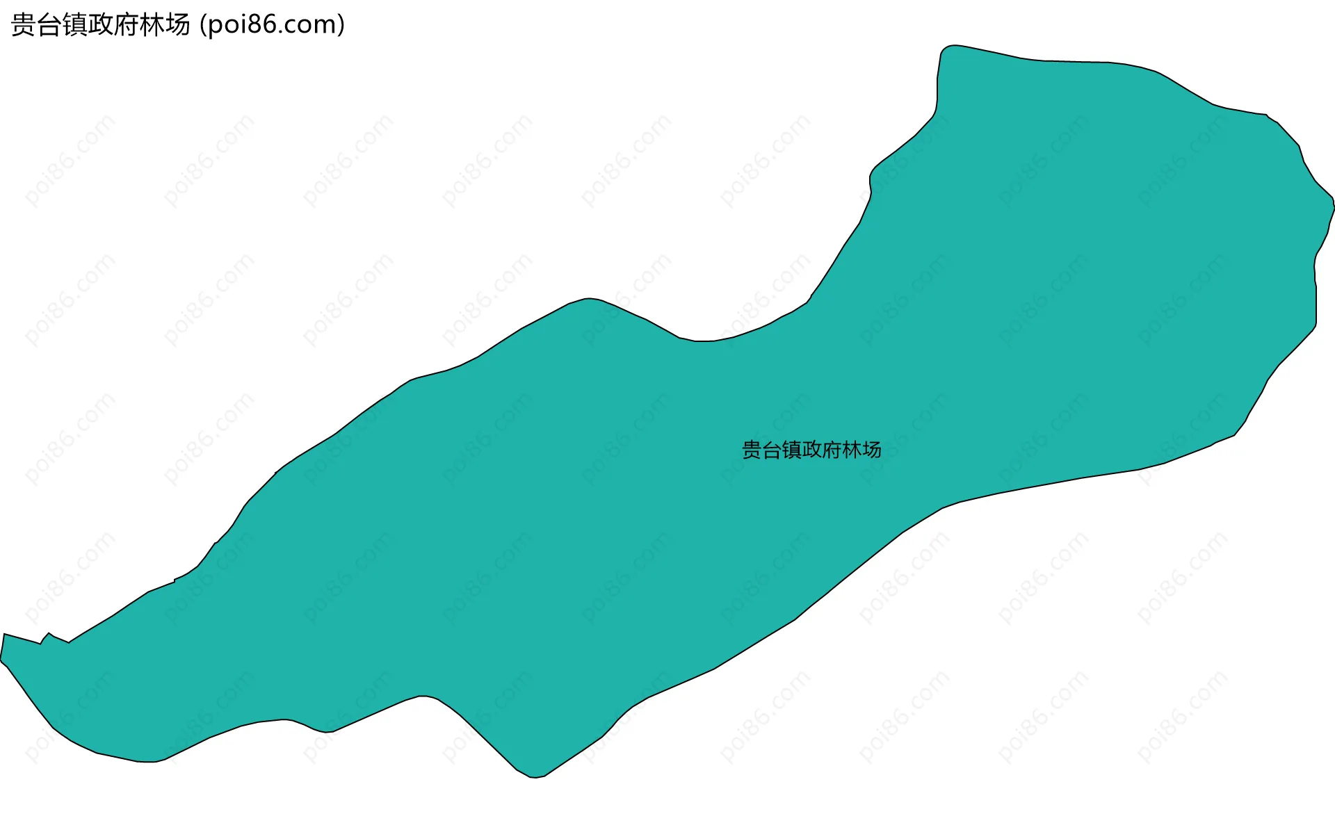 贵台镇政府林场边界地图