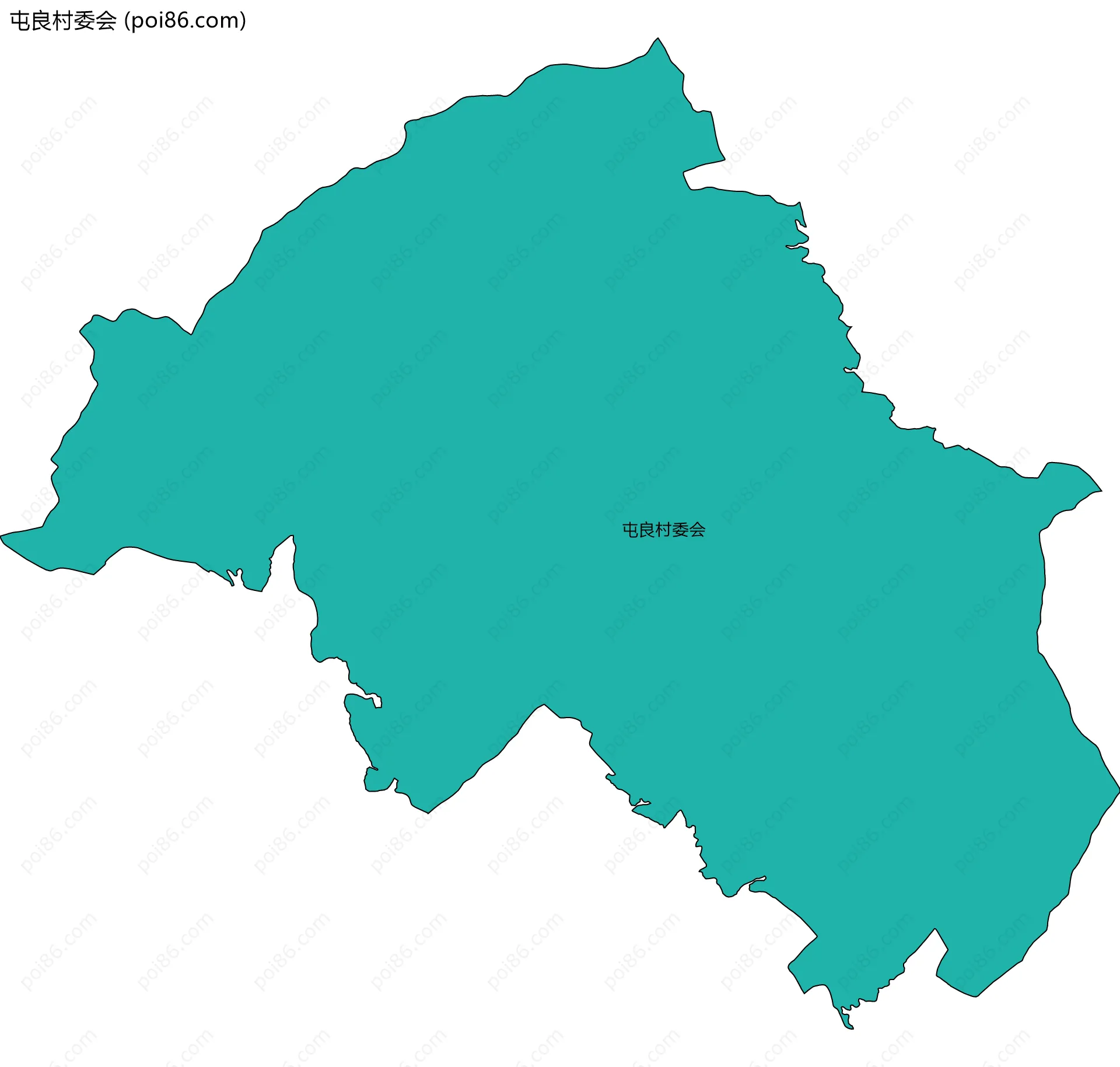 屯良村委会边界地图