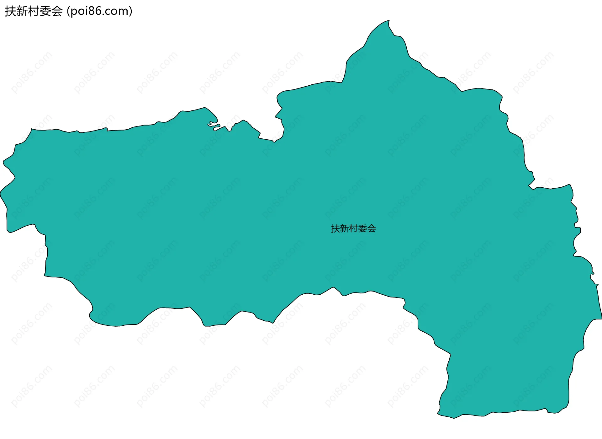 扶新村委会边界地图