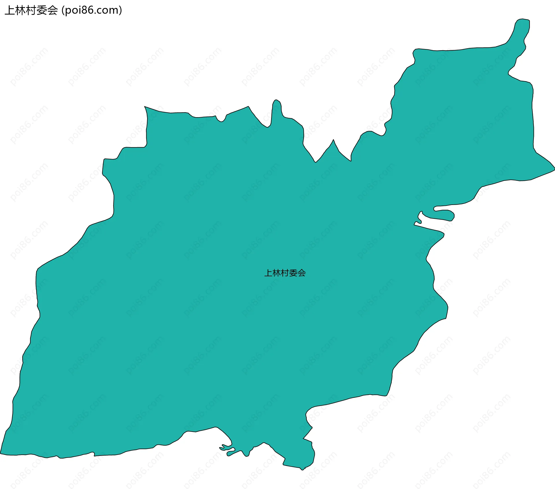 上林村委会边界地图