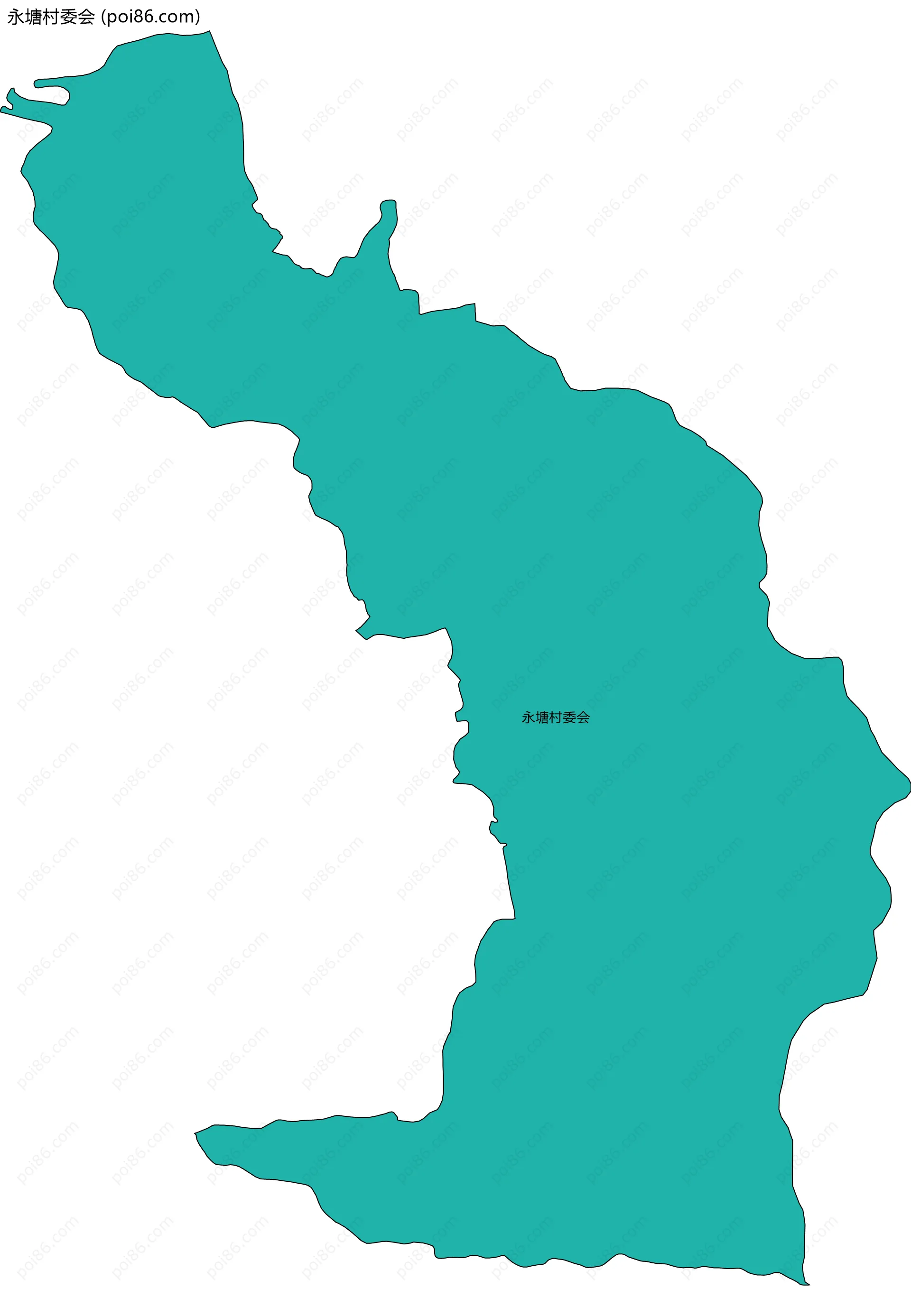 永塘村委会边界地图