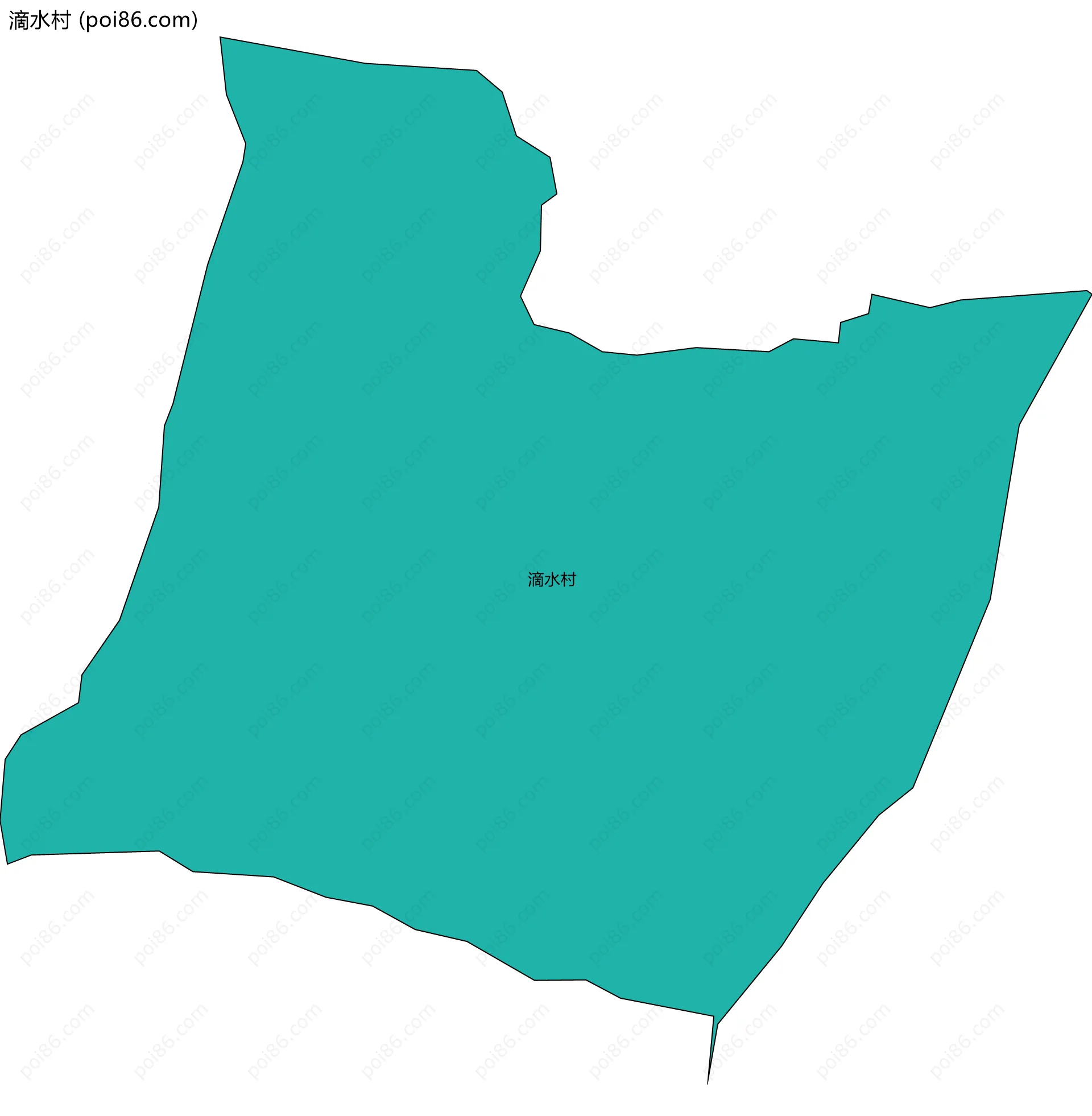 滴水村边界地图
