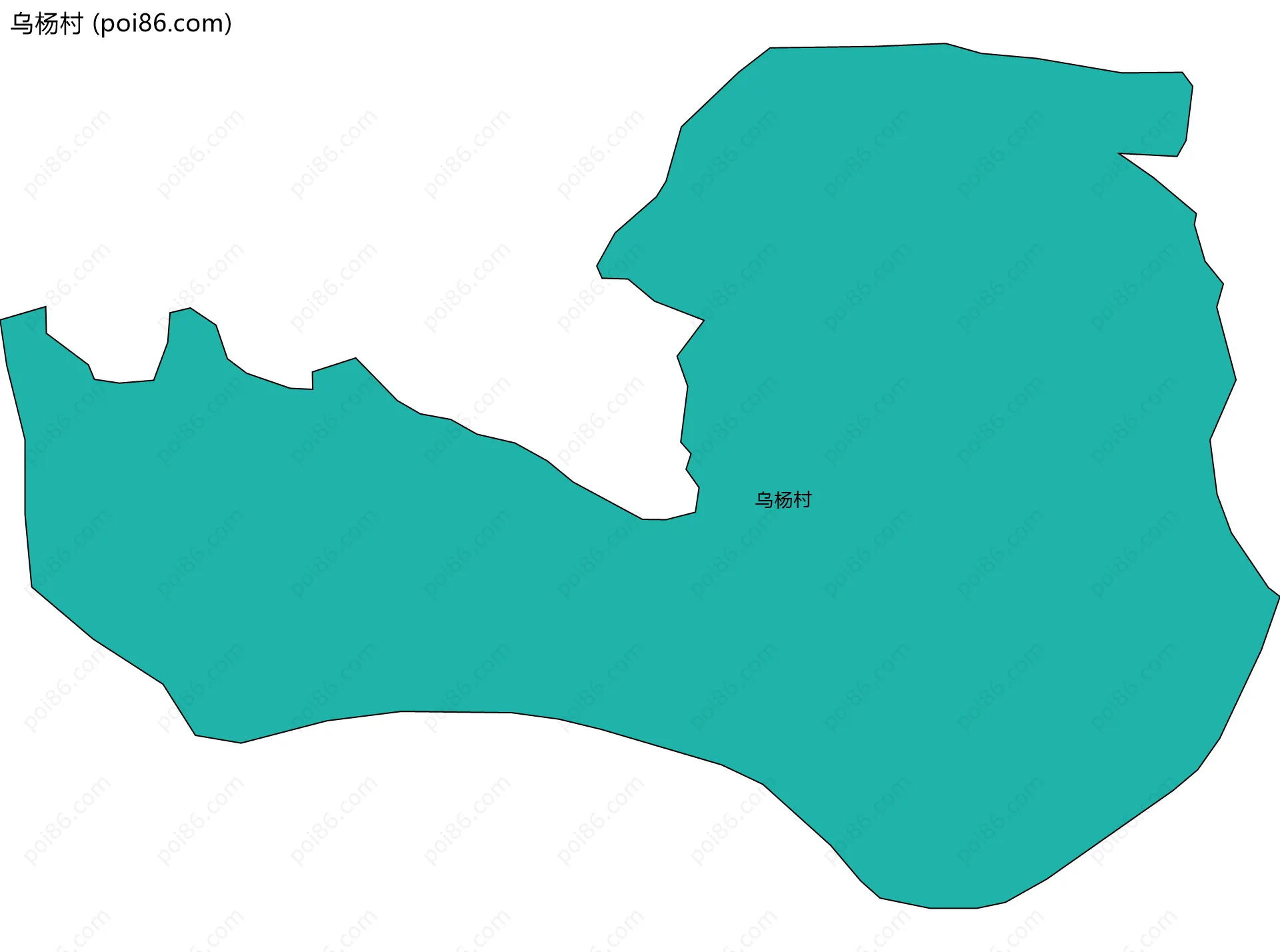 乌杨村边界地图