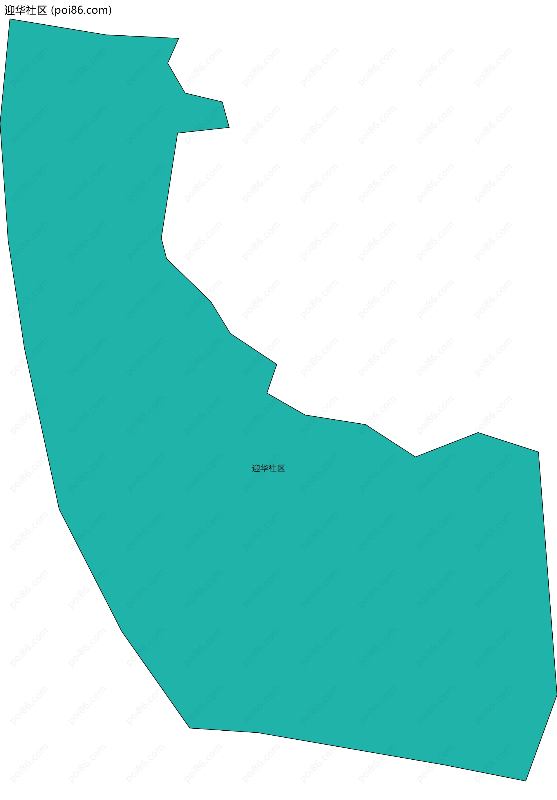 迎华社区边界地图