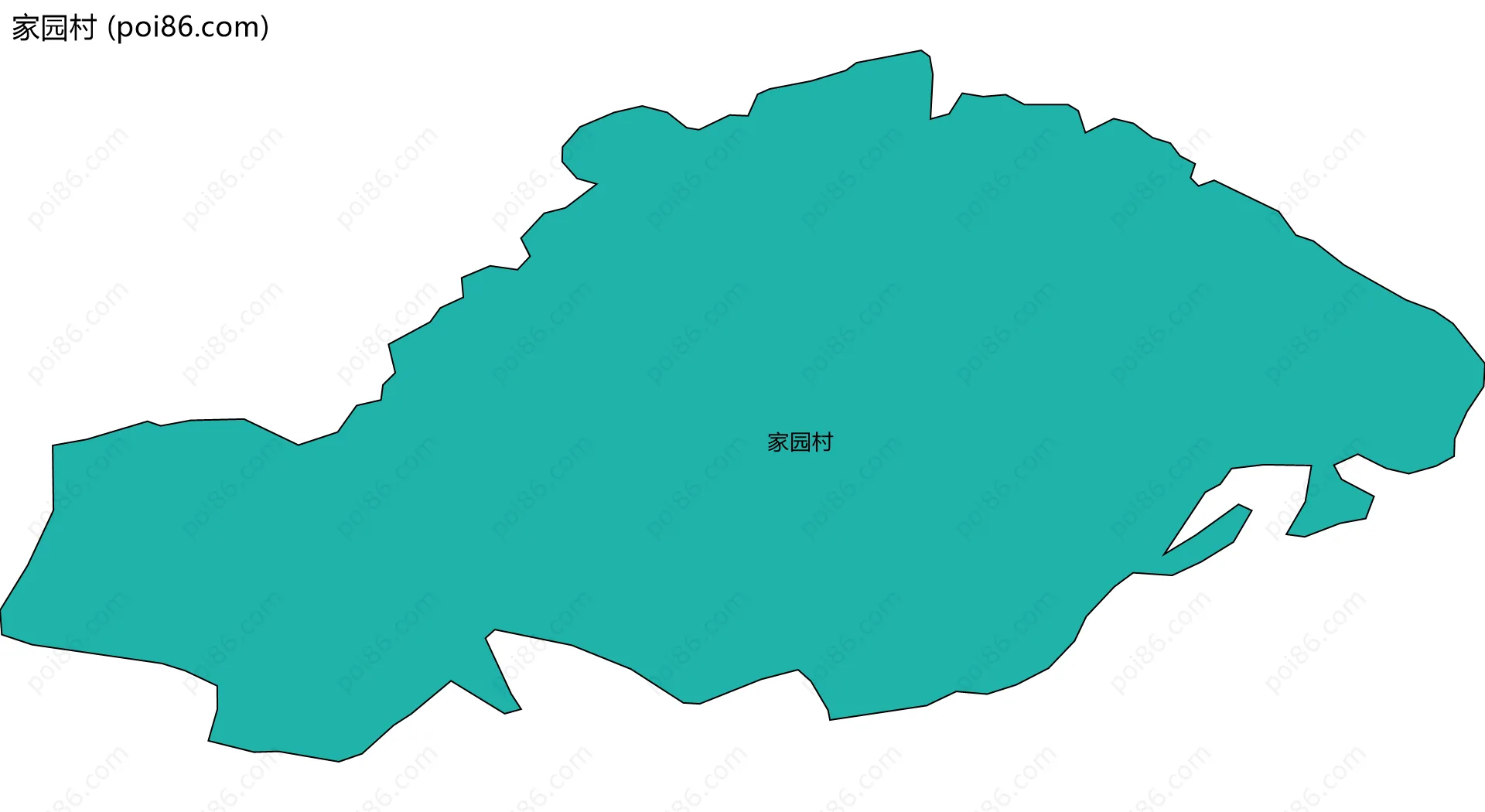 家园村边界地图