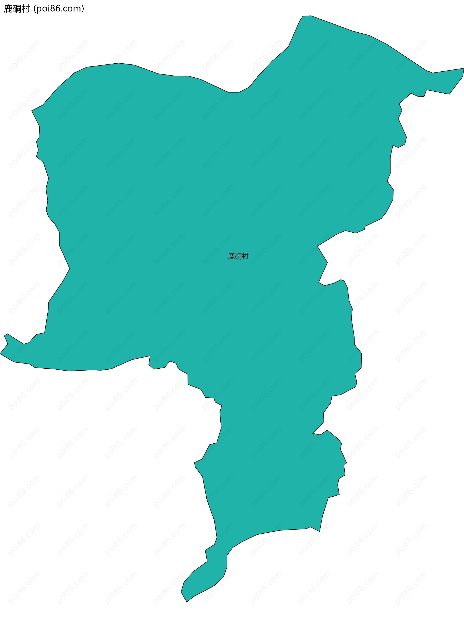 鹿硐村边界地图