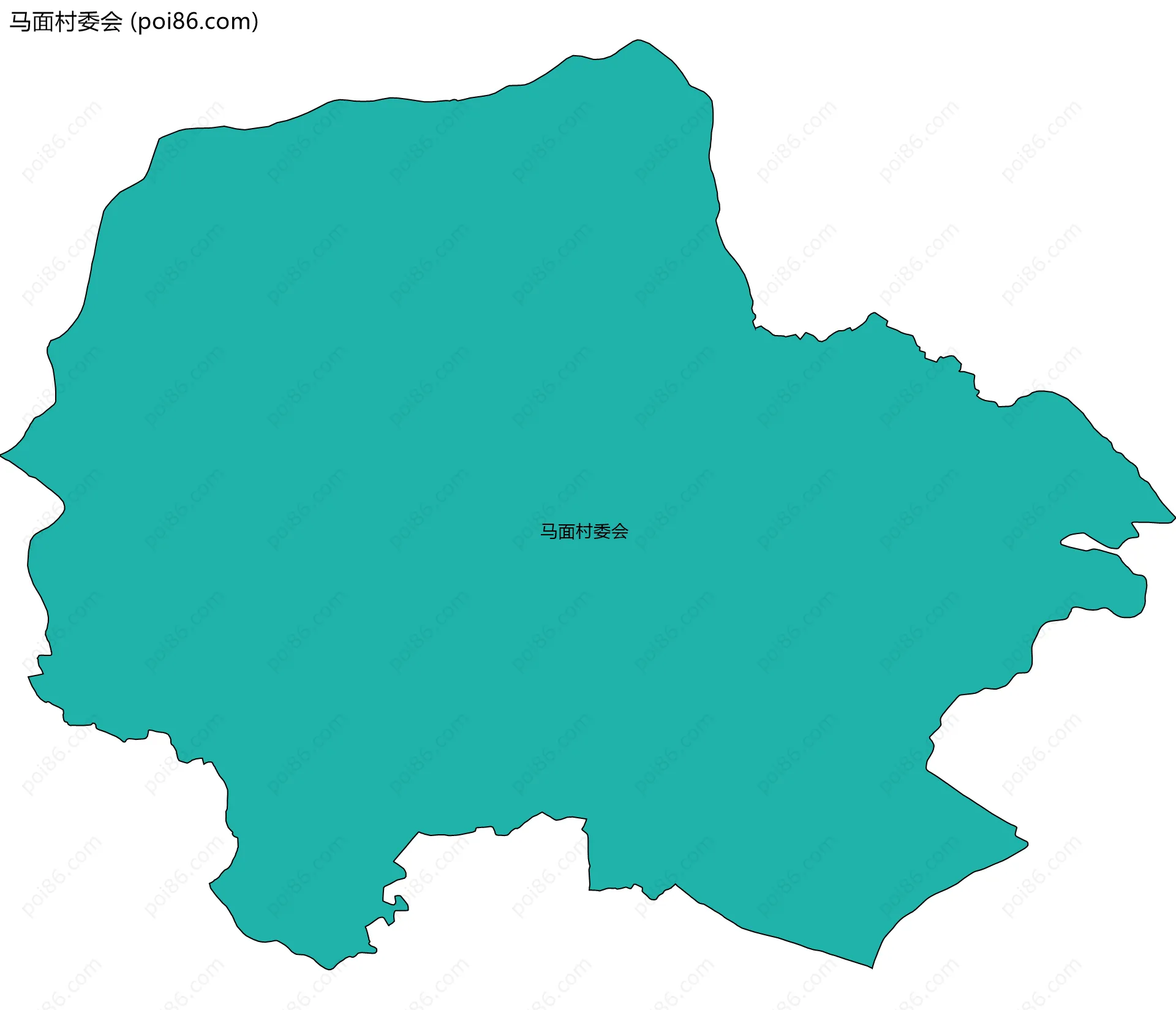 马面村委会边界地图