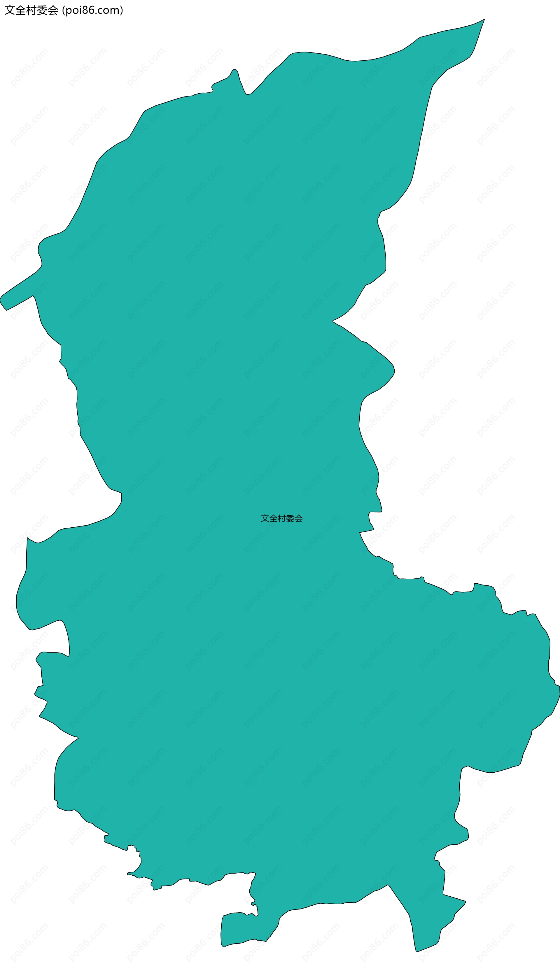 文全村委会边界地图
