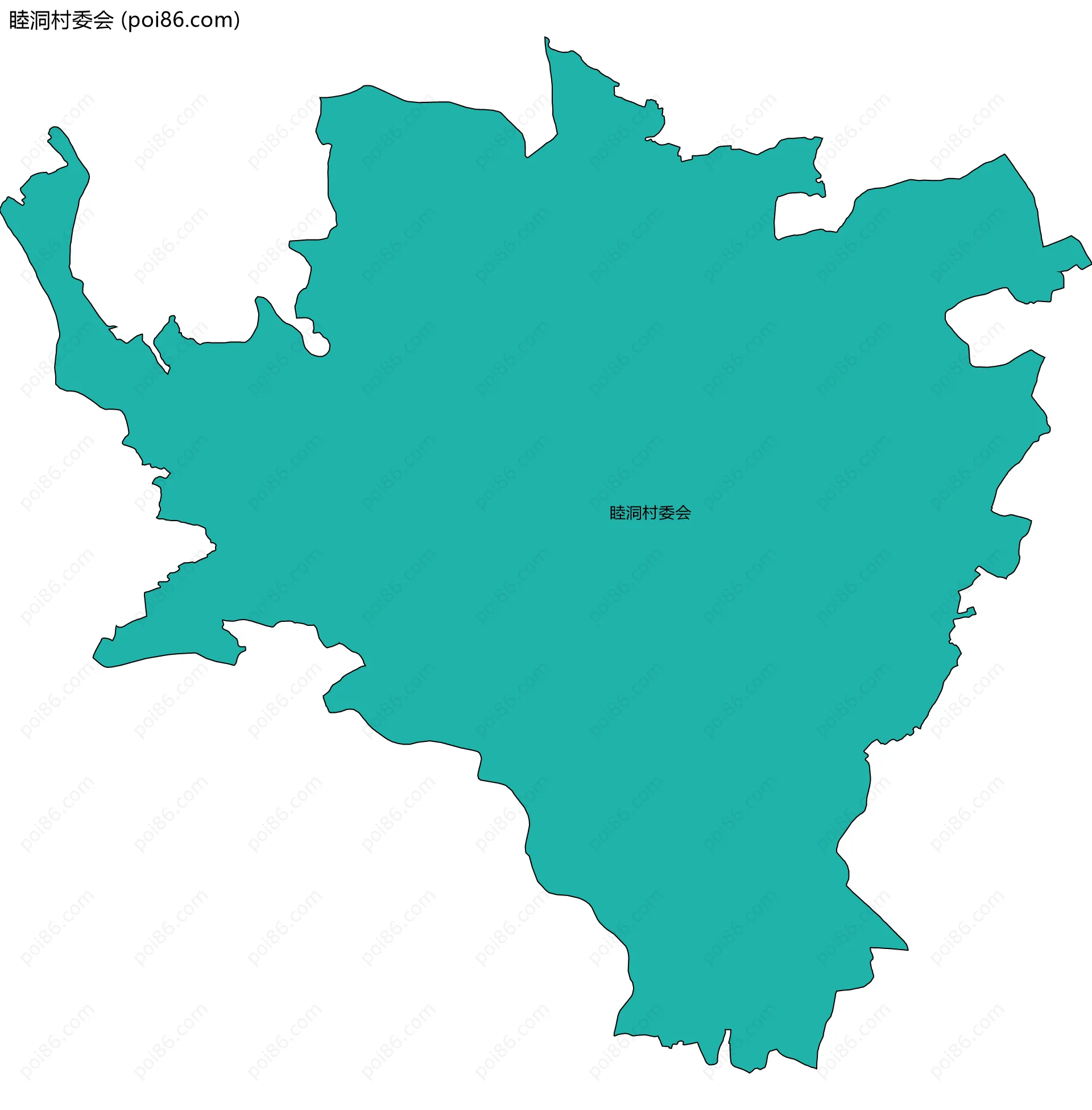 睦洞村委会边界地图