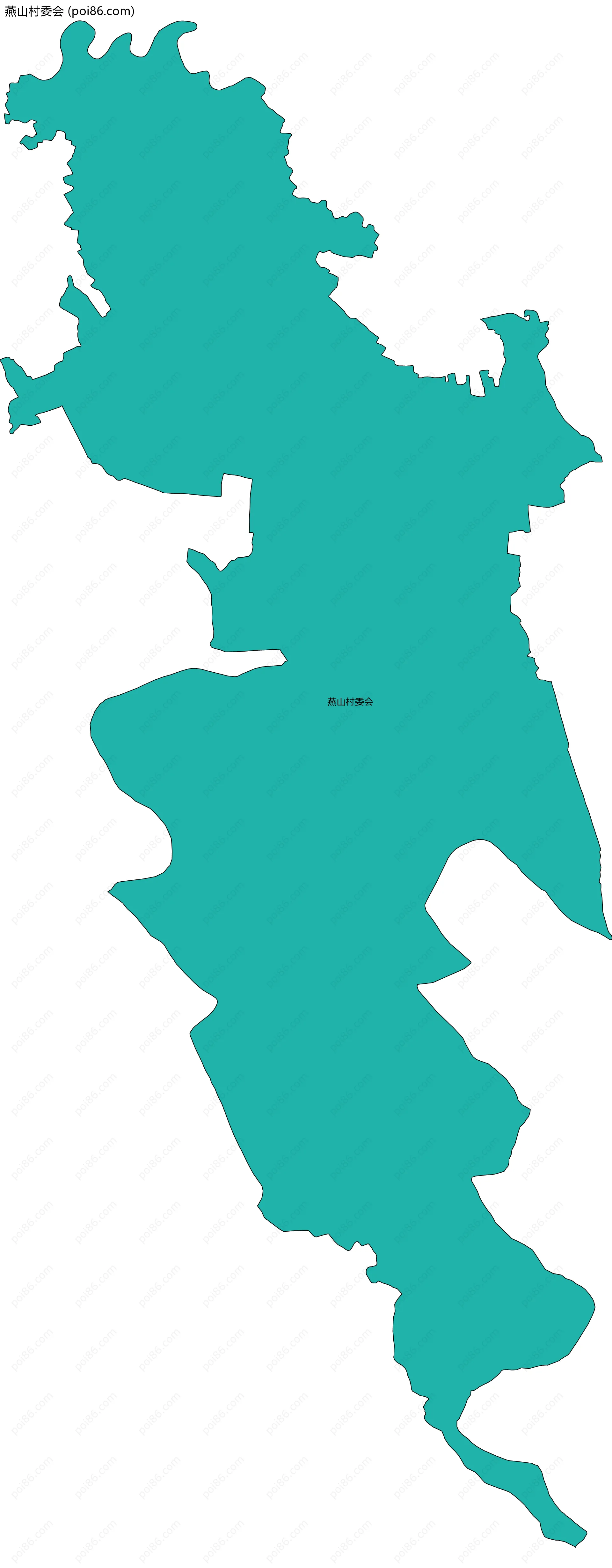 燕山村委会边界地图