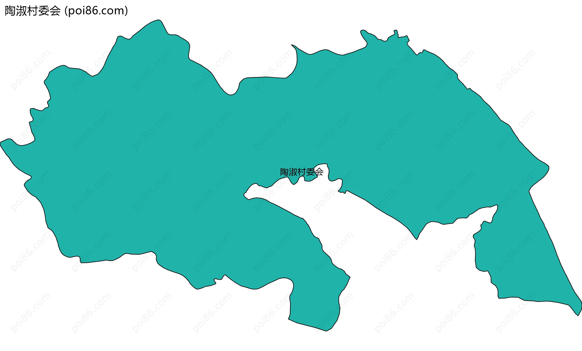 陶淑村委会边界地图