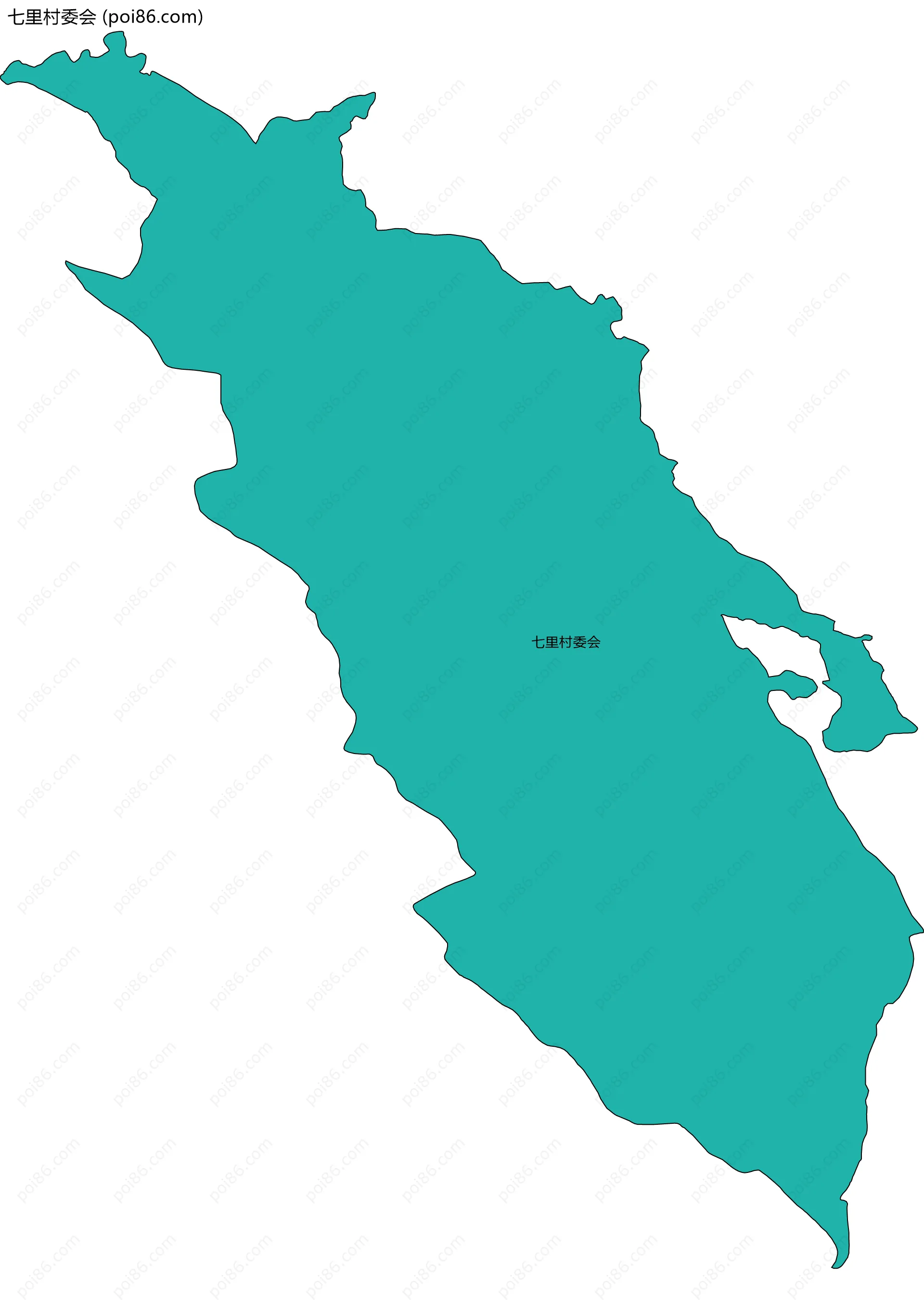七里村委会边界地图