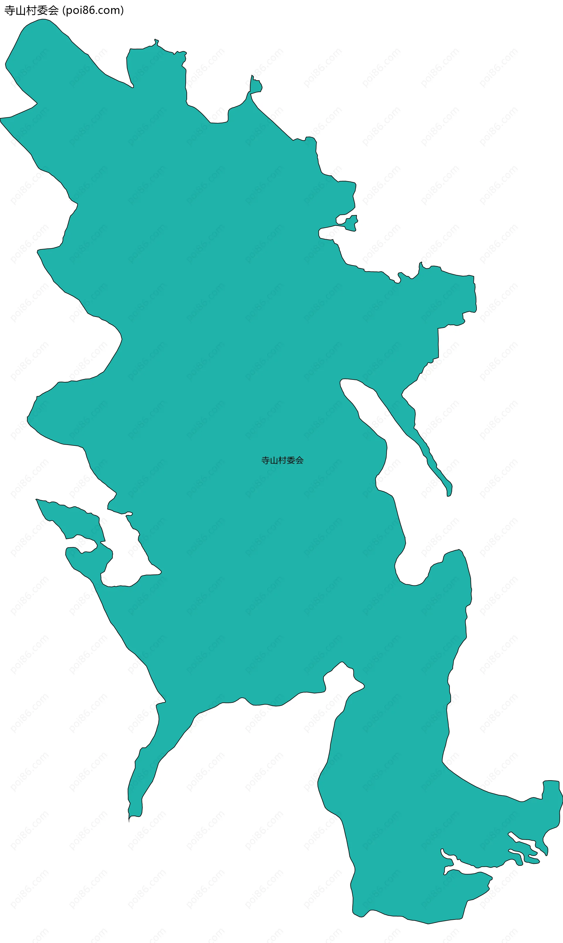 寺山村委会边界地图