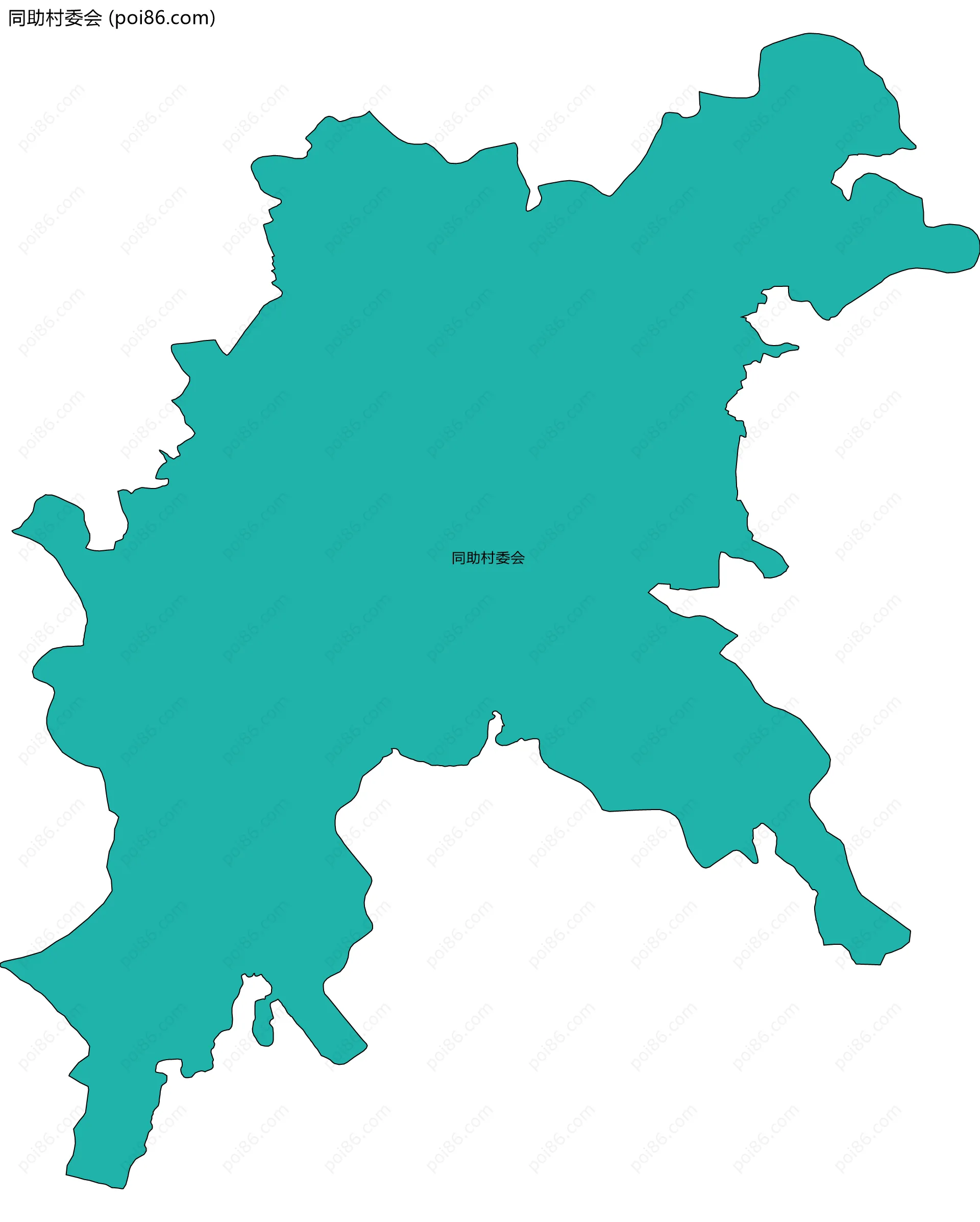 同助村委会边界地图