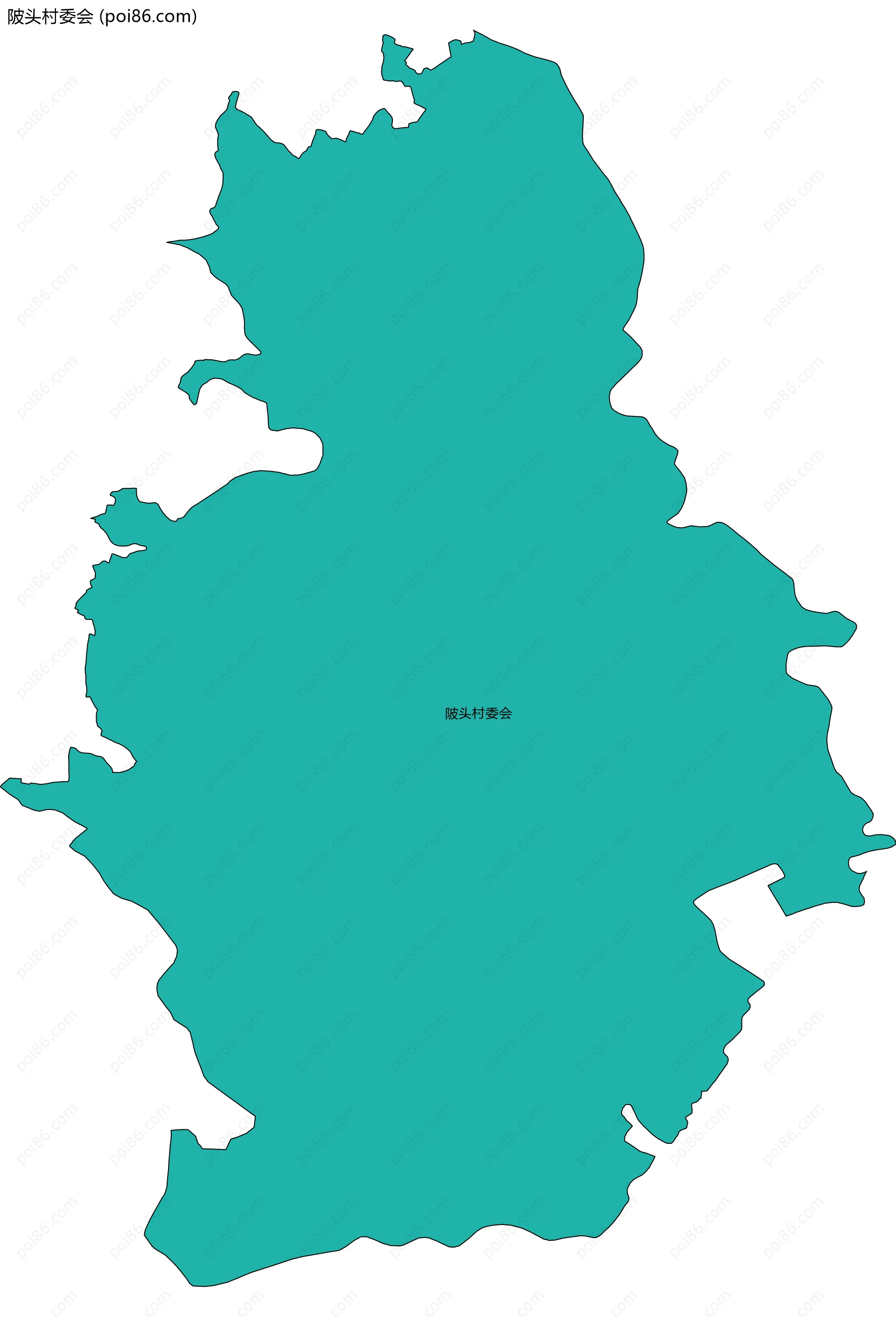 陂头村委会边界地图