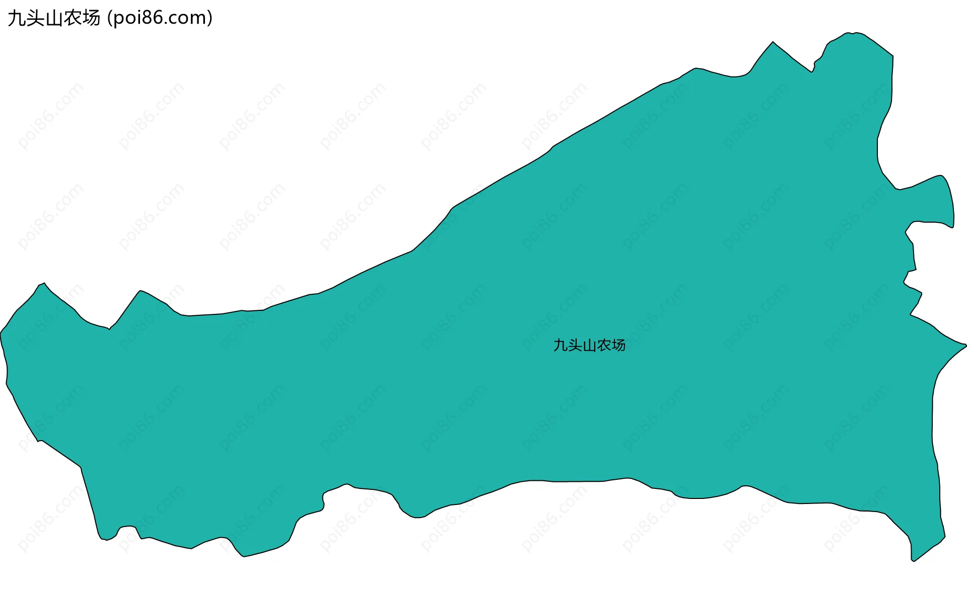 九头山农场边界地图
