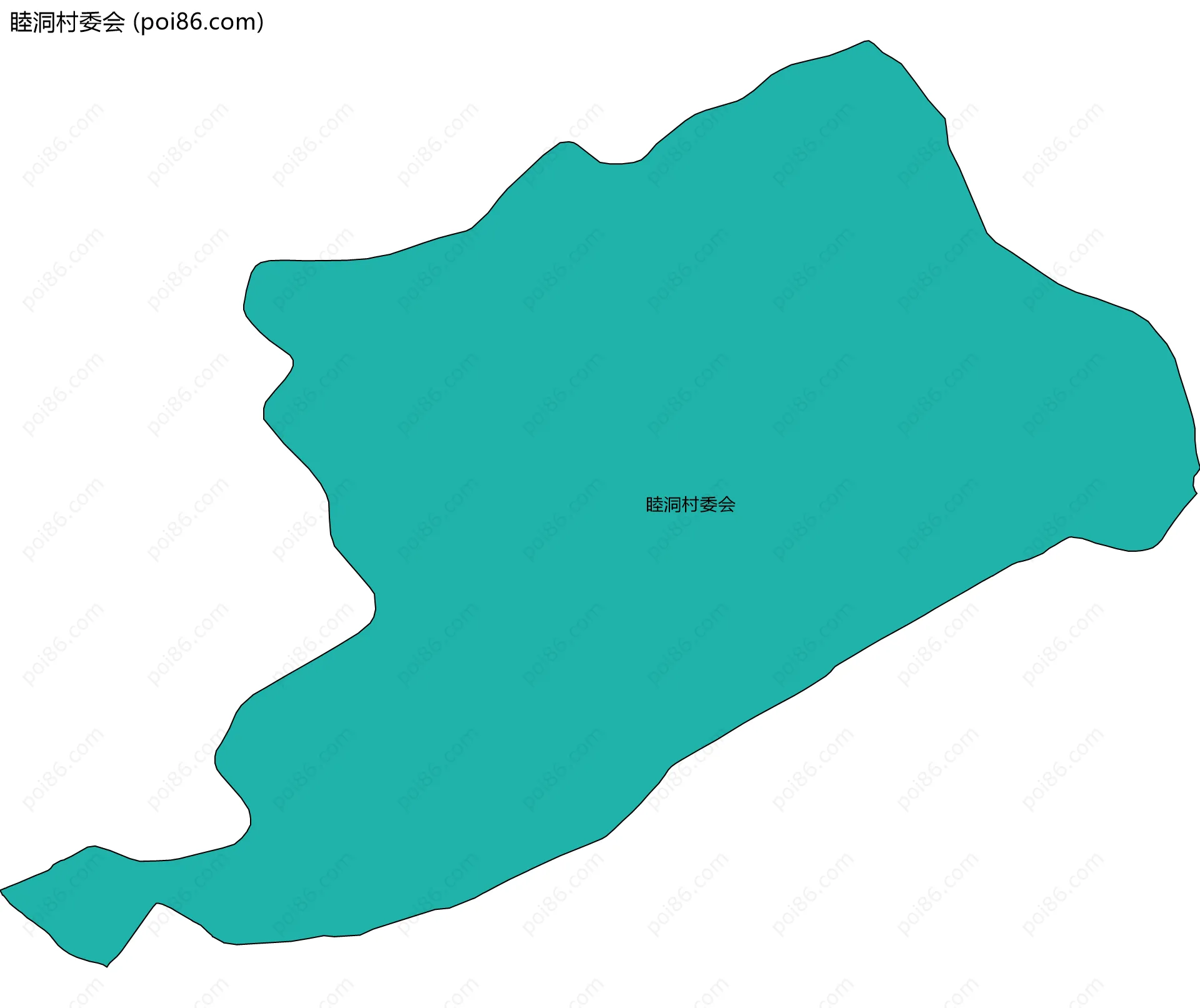 睦洞村委会边界地图