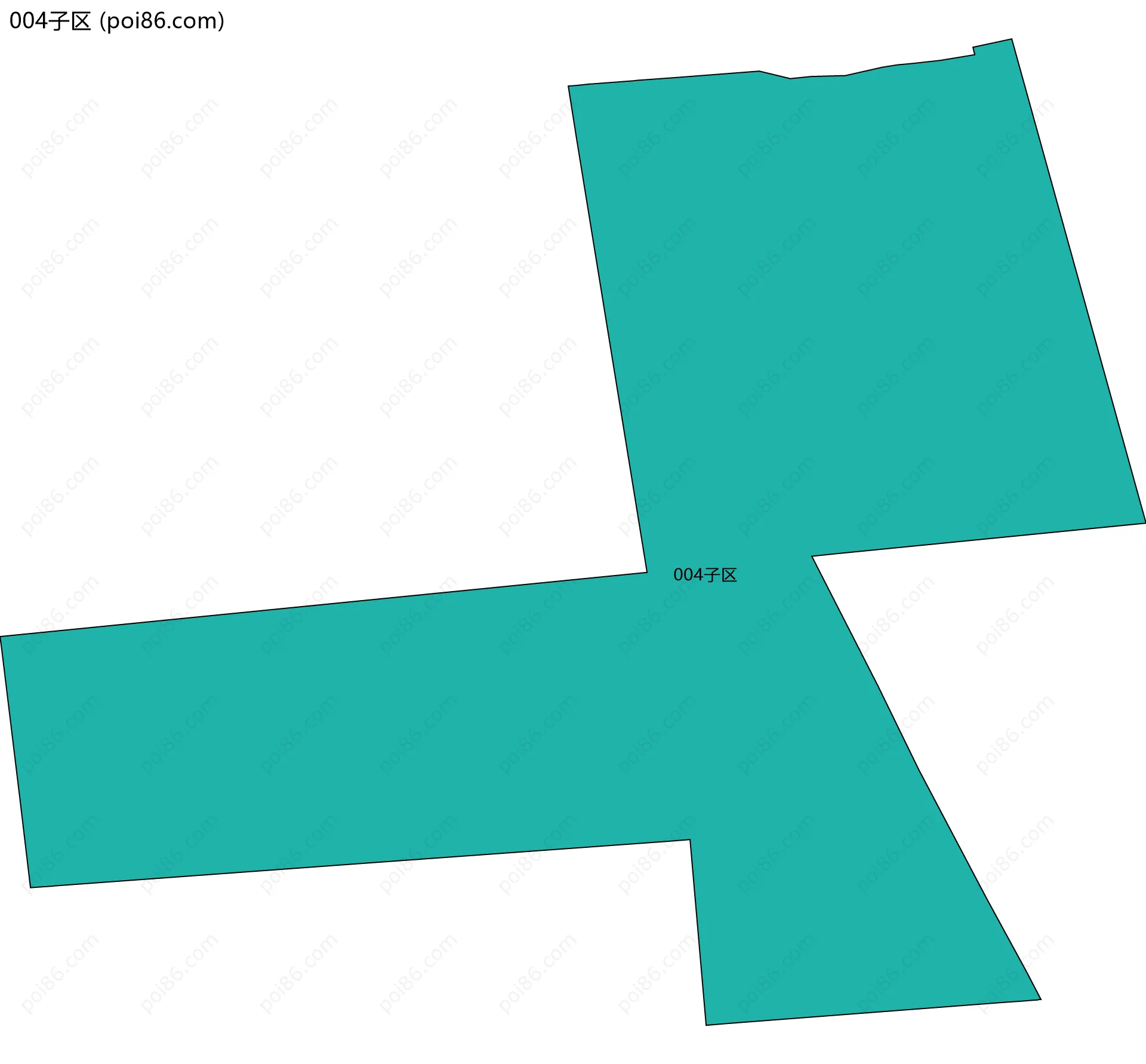 004子区边界地图