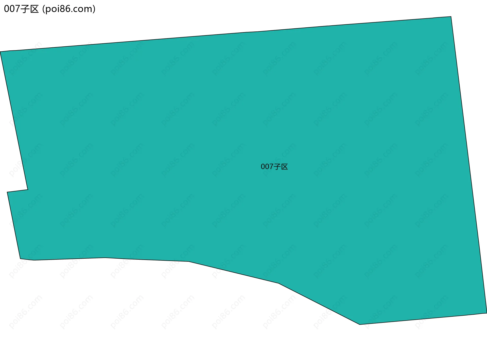 007子区边界地图