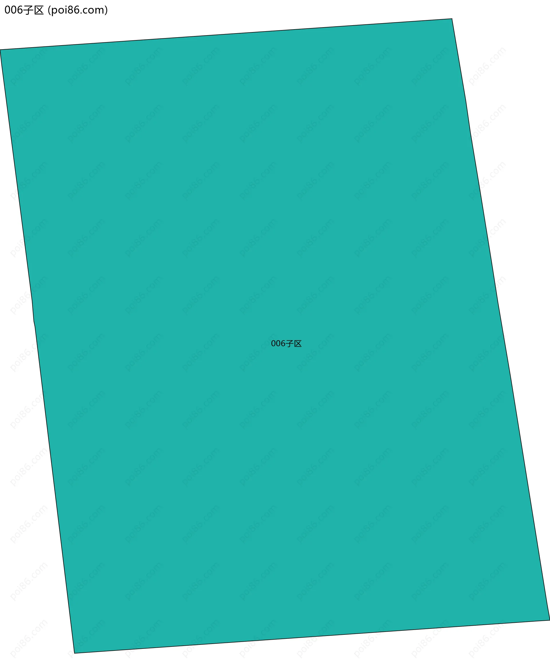 006子区边界地图