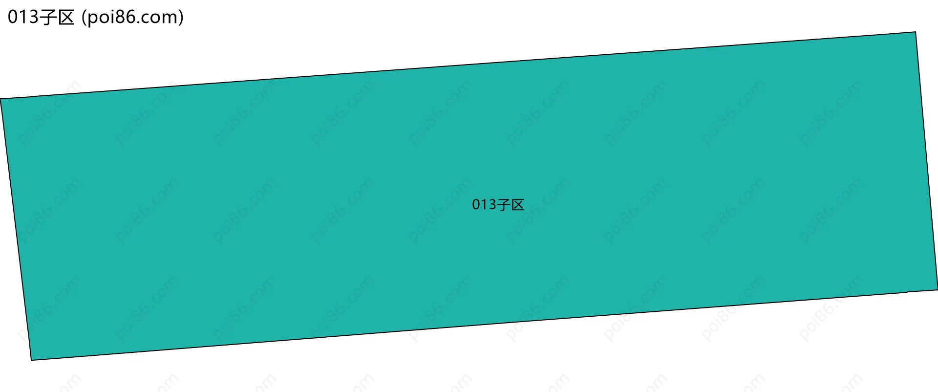 013子区边界地图