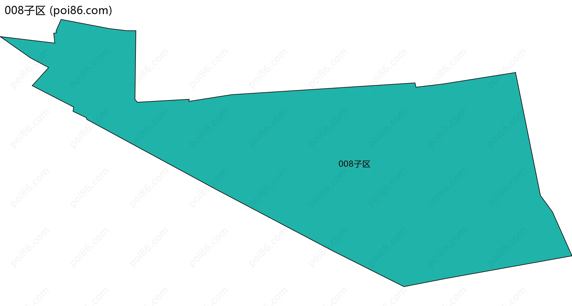 008子区边界地图