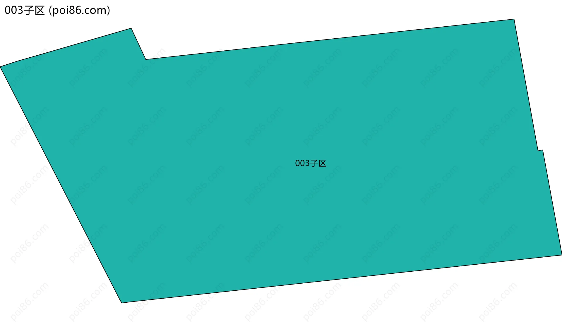 003子区边界地图