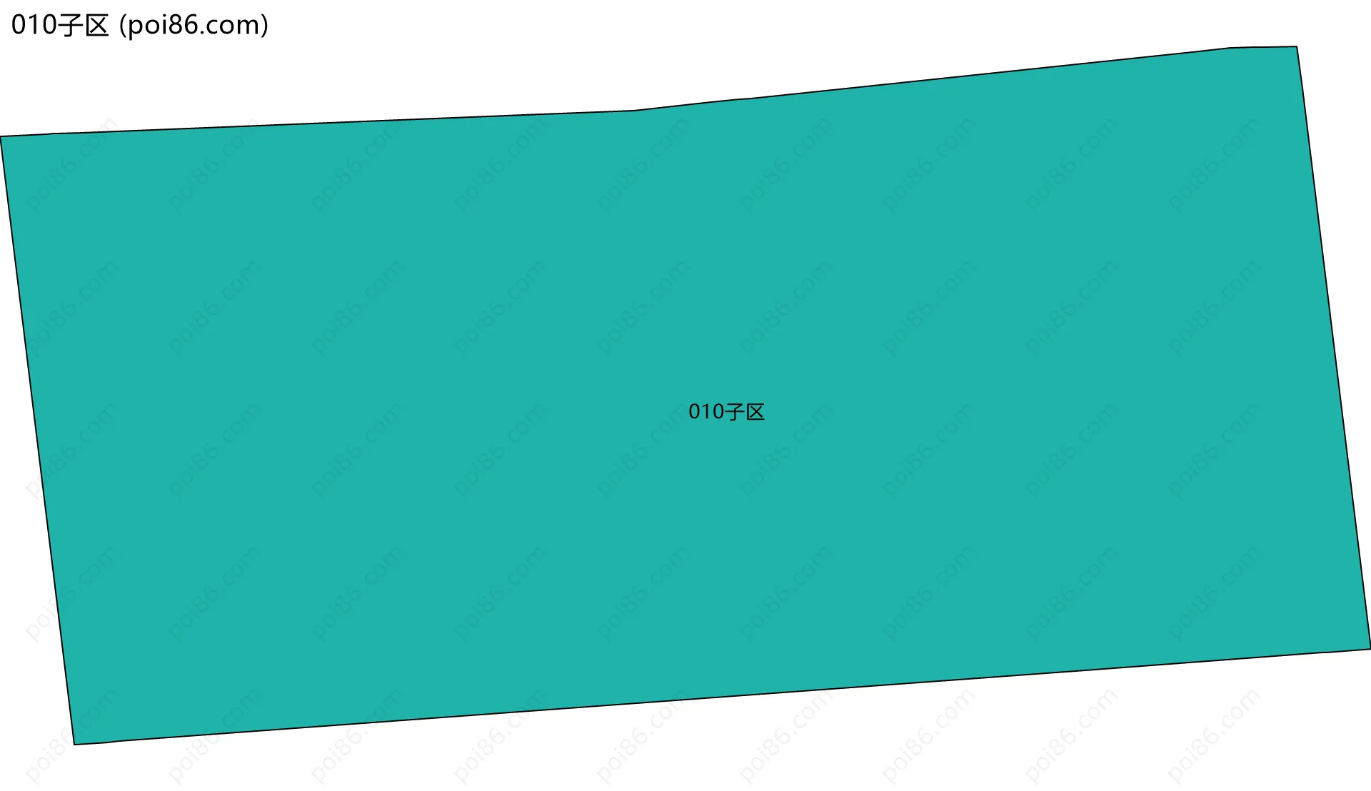 010子区边界地图