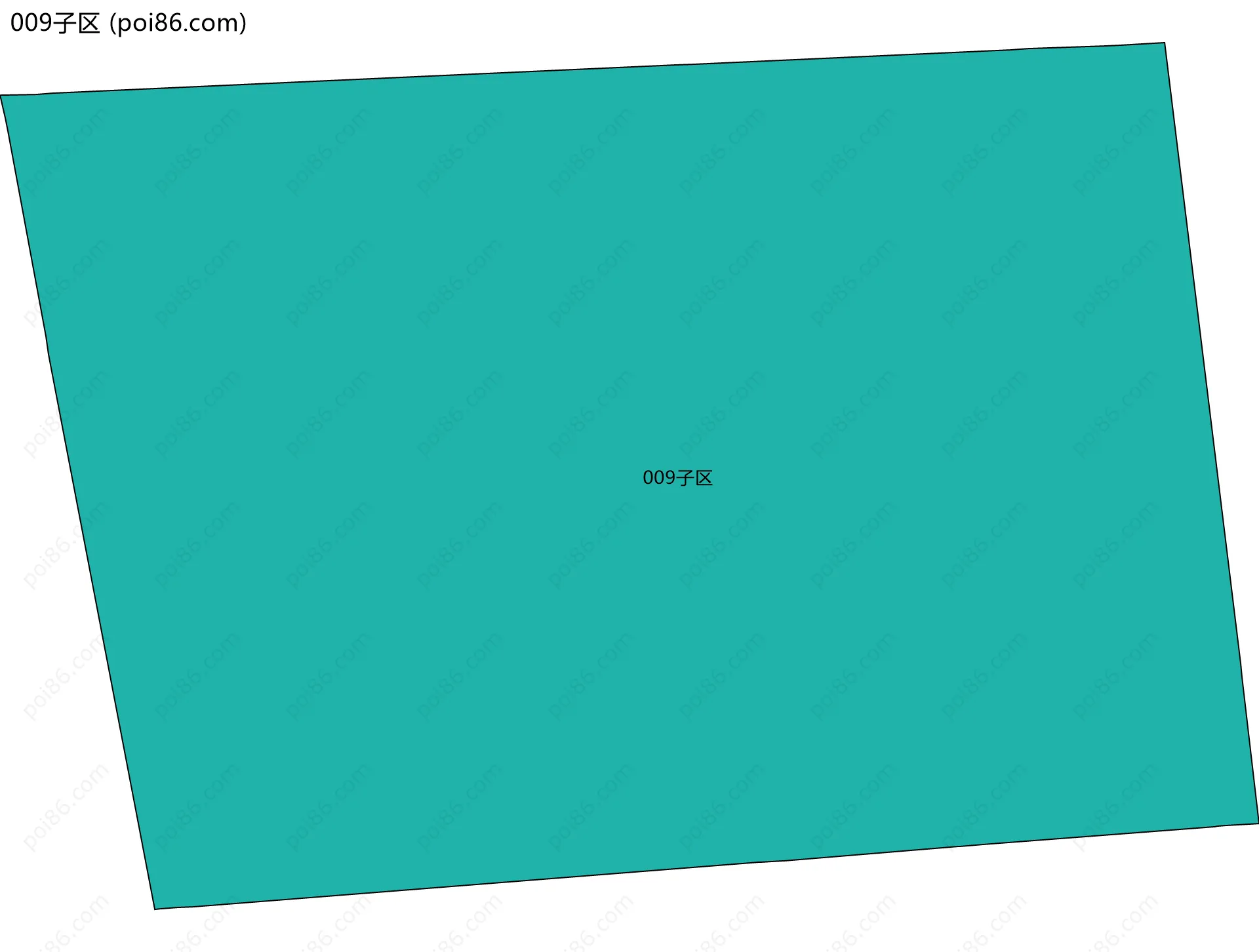 009子区边界地图
