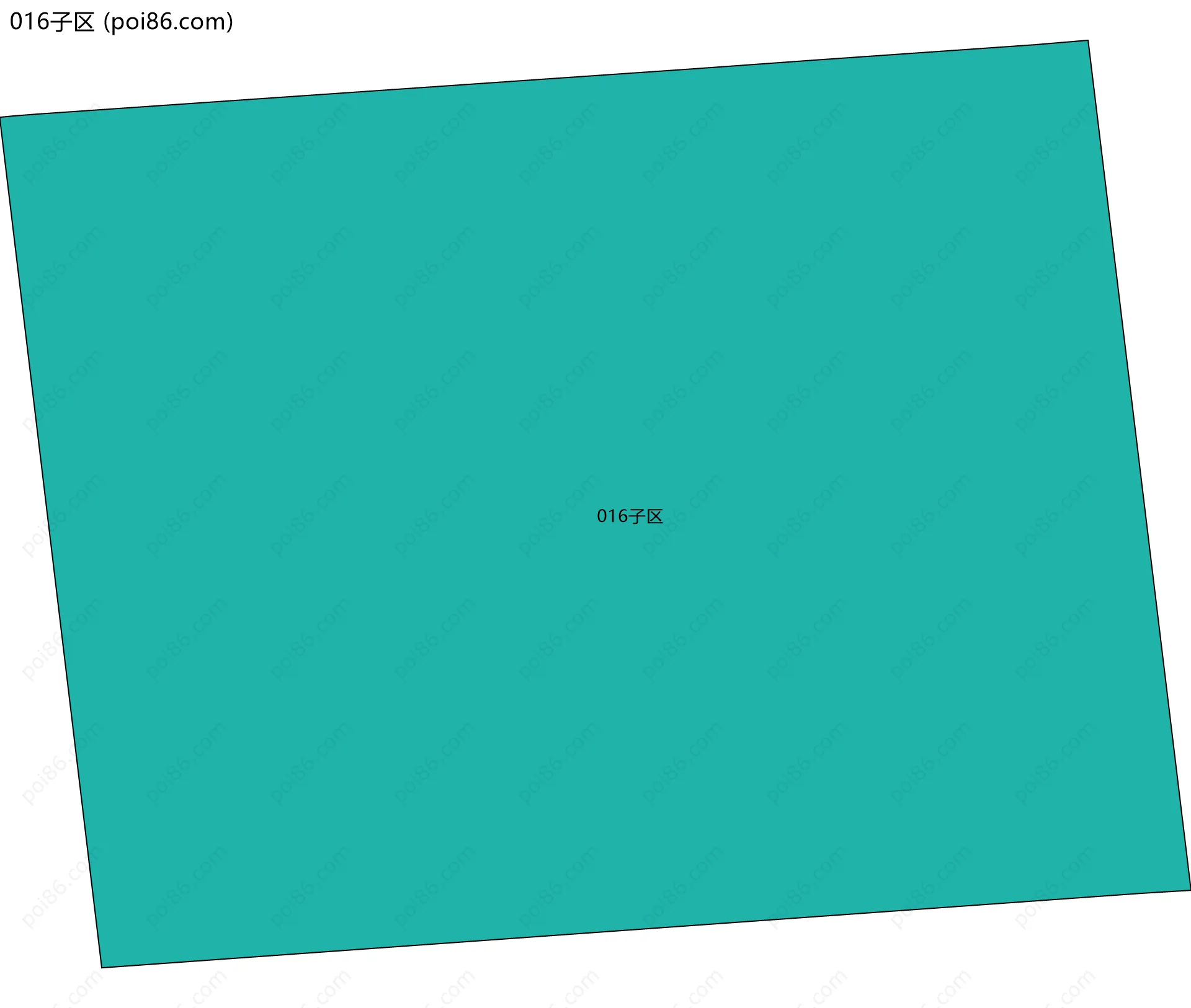 016子区边界地图